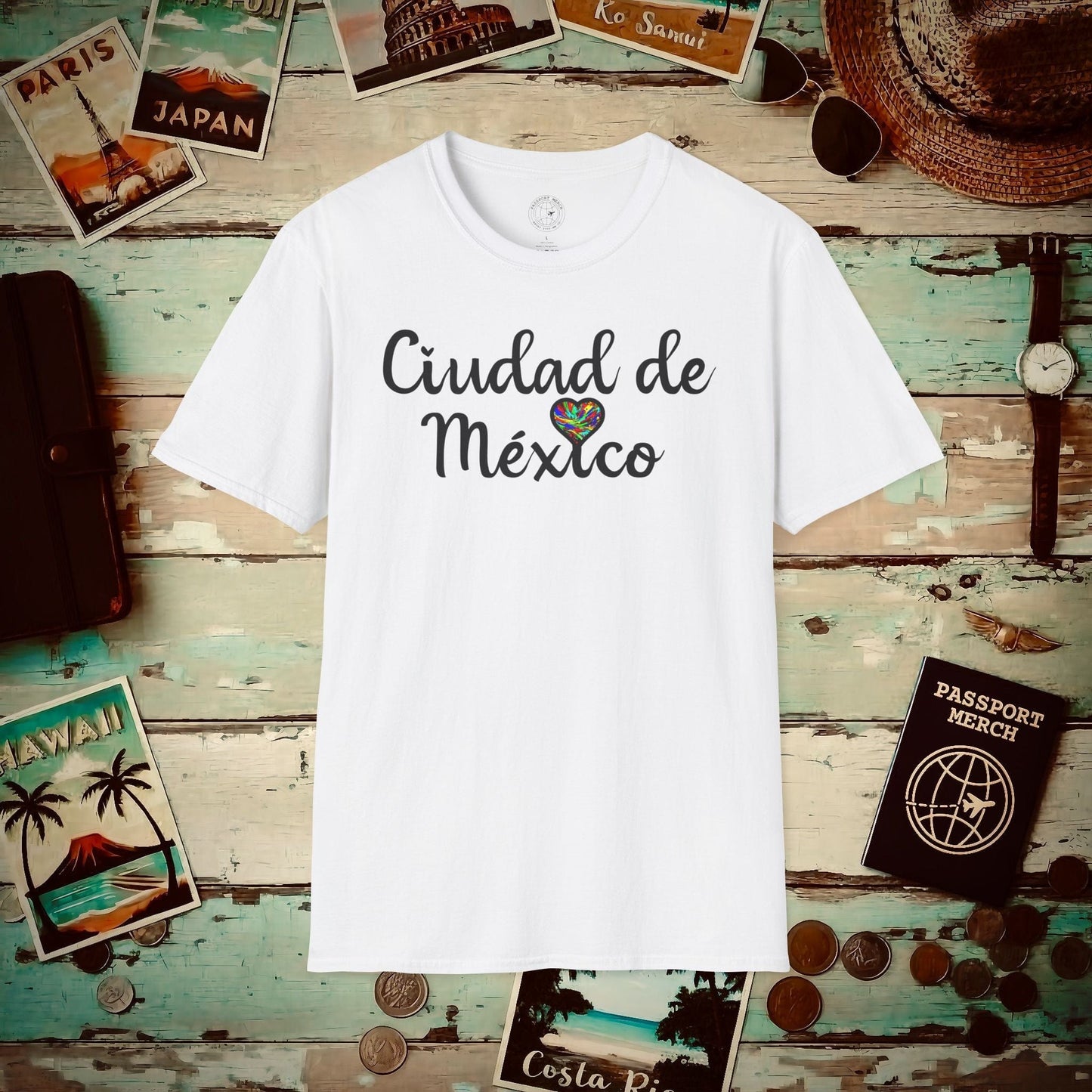 I Heart Mexico City T-Shirt White / S