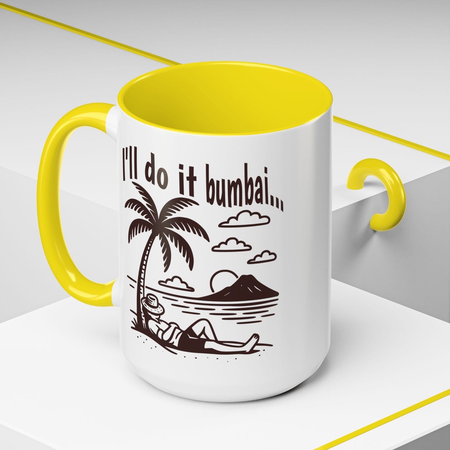 I'll do it bumbai, Hawaii, Hawaii 15oz Mug Yellow / 15oz