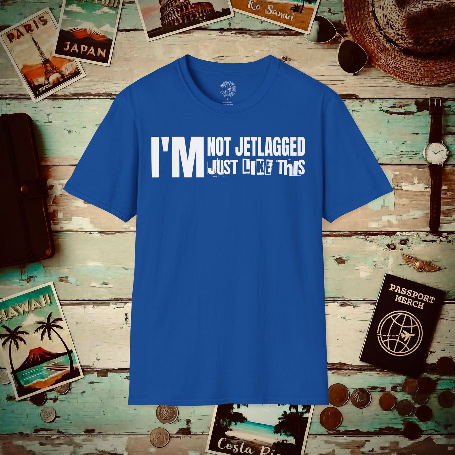 I'm Not Jetlagged T-Shirt Royal / S