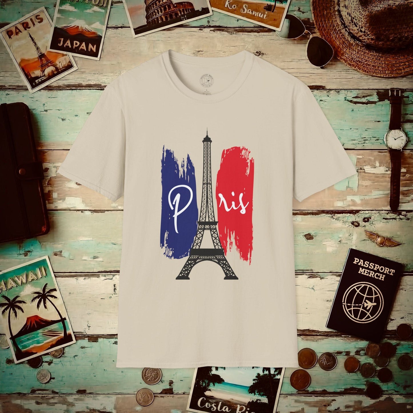 Impressions of Paris France T-Shirt Sand / S