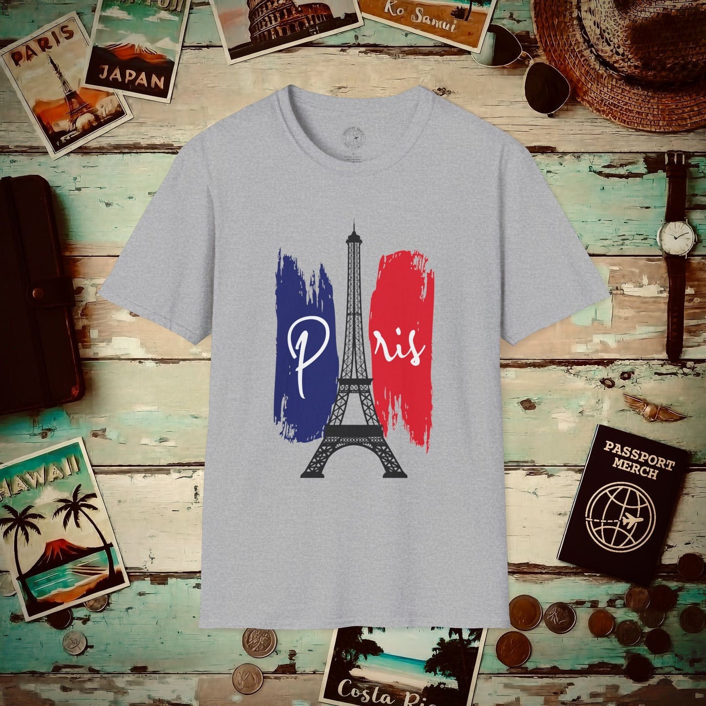 Impressions of Paris France T-Shirt Sport Grey / S