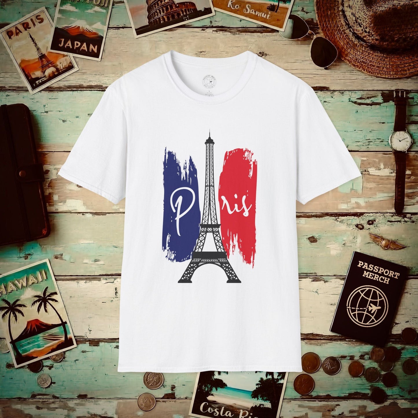 Impressions of Paris France T-Shirt White / S