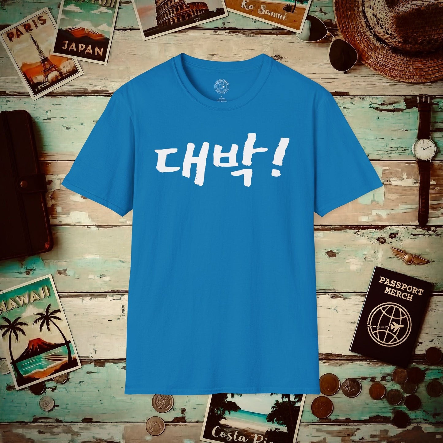 K-Drama 101 - Daebak! - Korea T-Shirt Sapphire / S