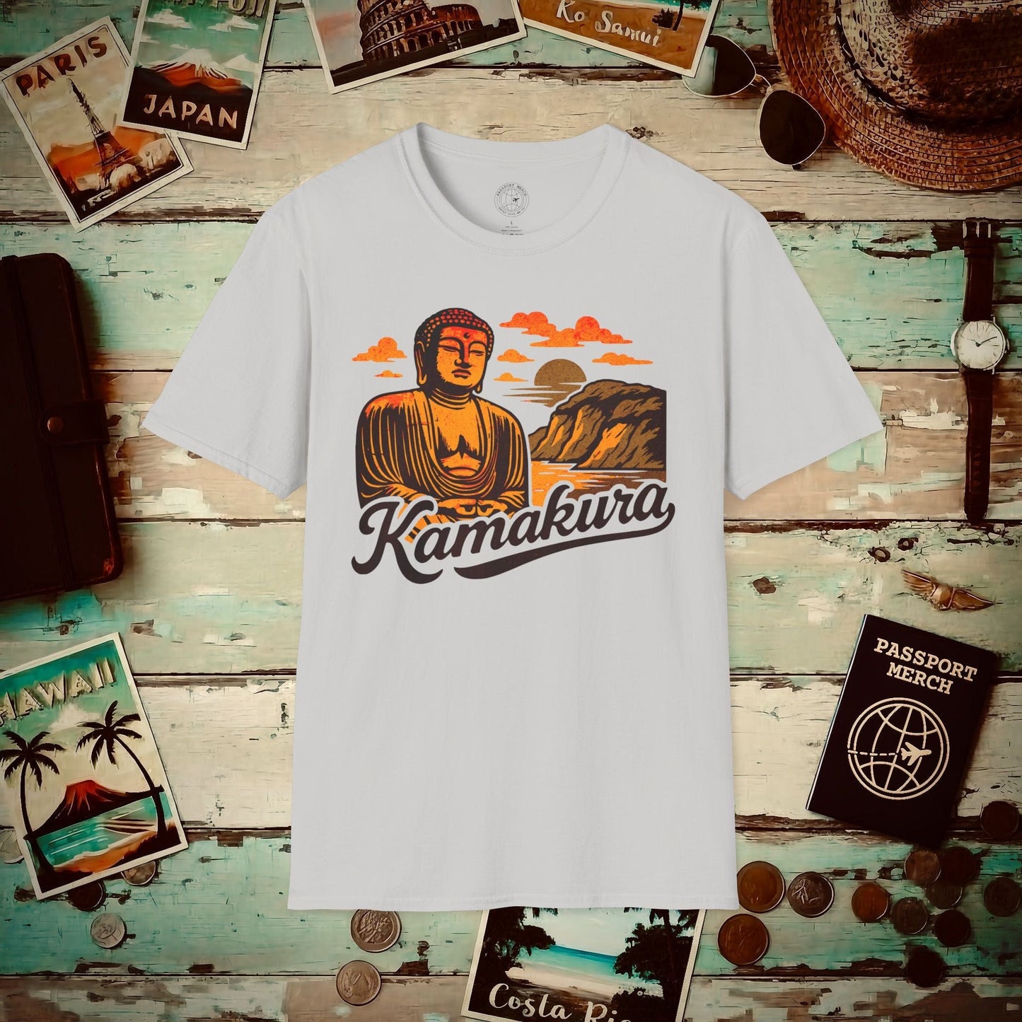 Kamakura, Japan - 80's Vintage T-Shirt Ice Grey / S