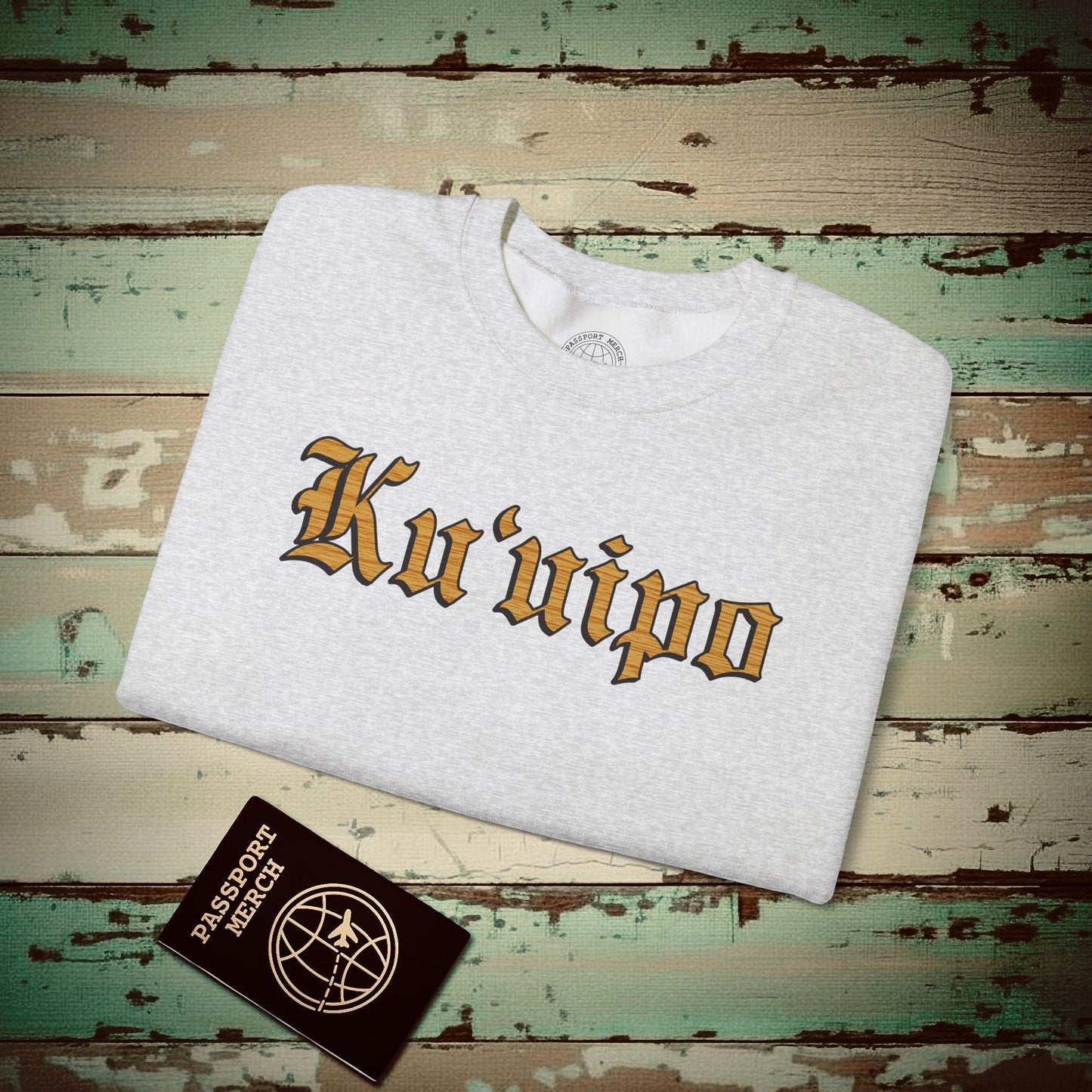 Koa Wood Ku'uipo (Hawaiian Jewelry Style) Crewneck Ash / S