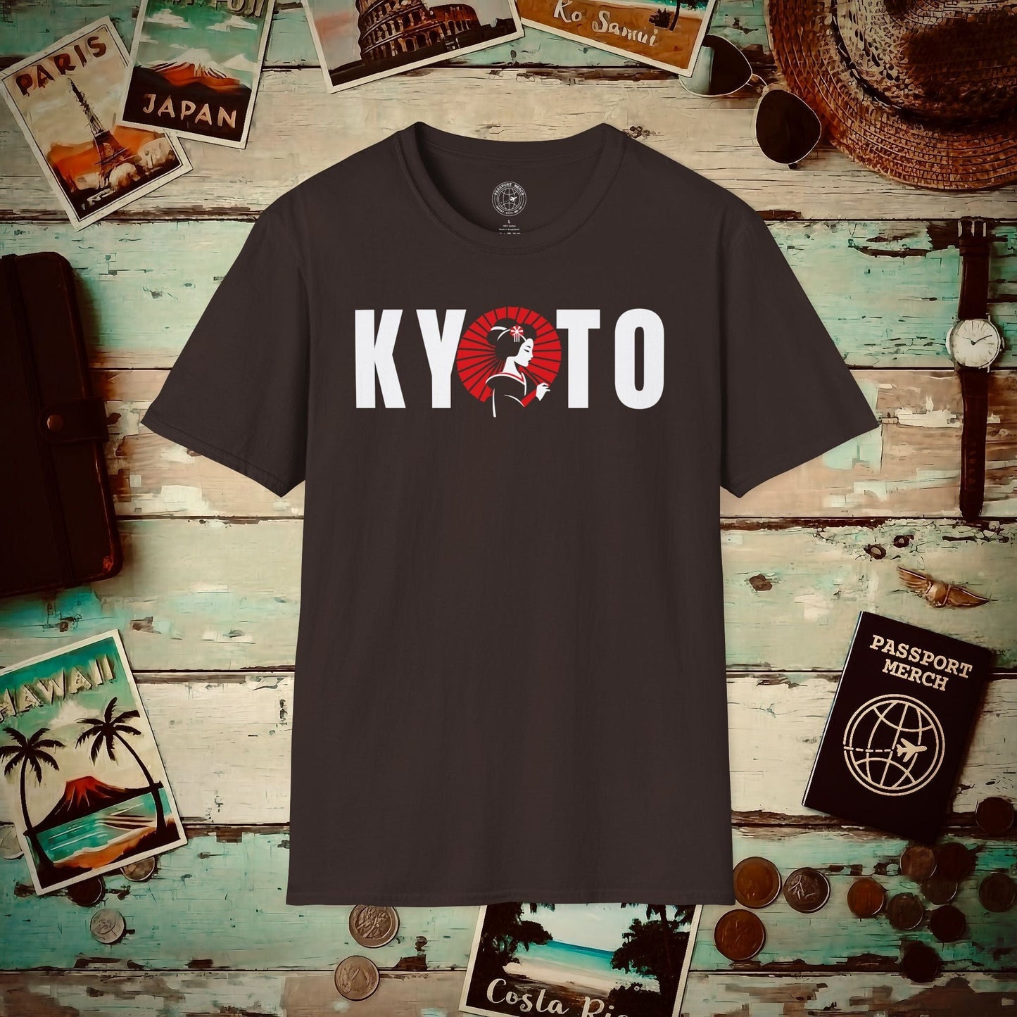 Kyoto Geisha, Japan T-Shirt Dark Chocolate / S