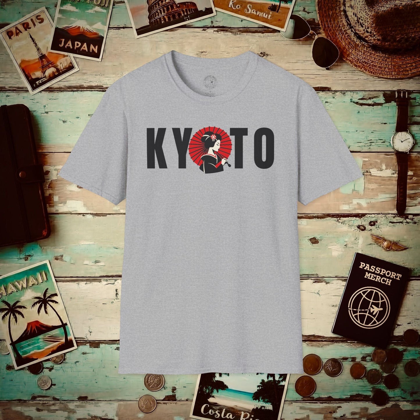Kyoto Geisha, Japan T-Shirt Sport Grey / S