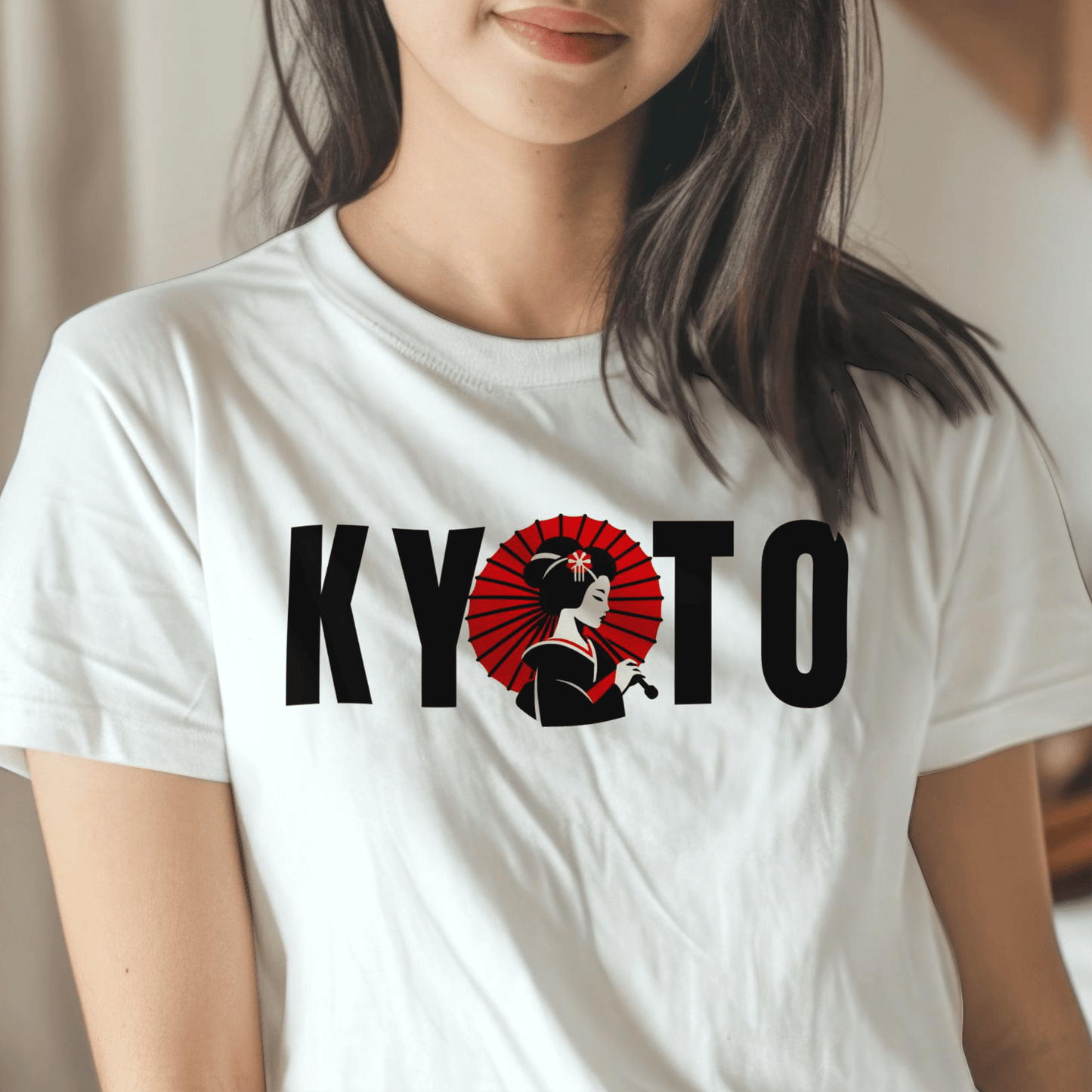 Kyoto Geisha, Japan T-Shirt White / S