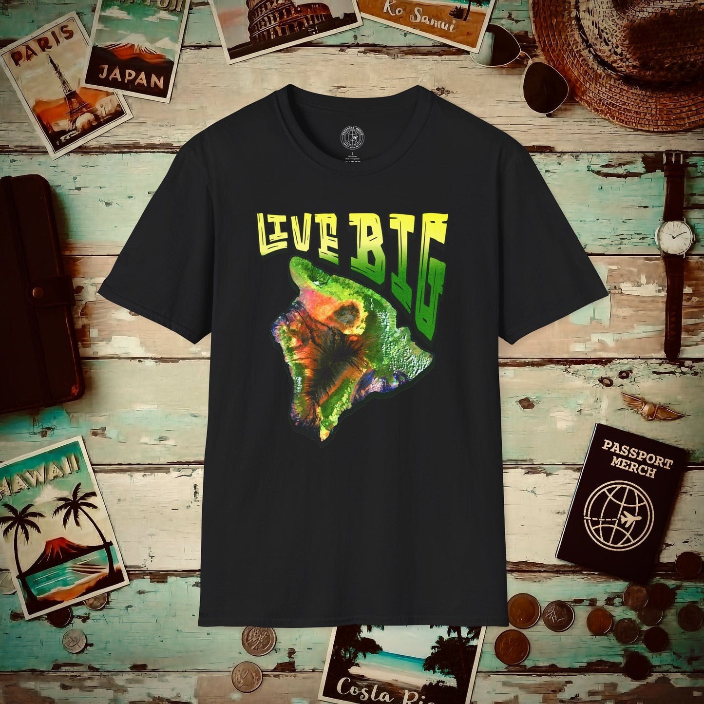 Live BIG (Island), Hawaii T-Shirt Black / S