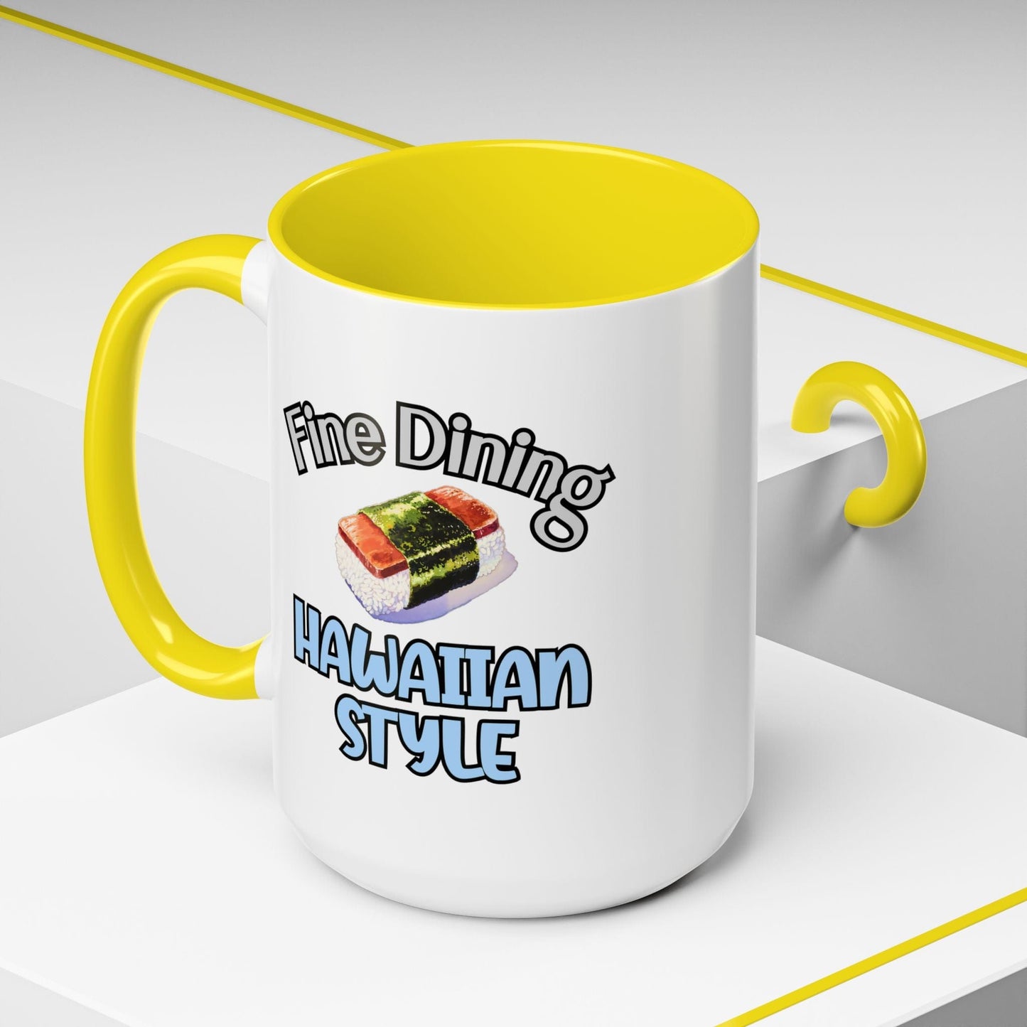 Musubi Fine Dining Hawaiian Style 15oz Mug Yellow / 15oz