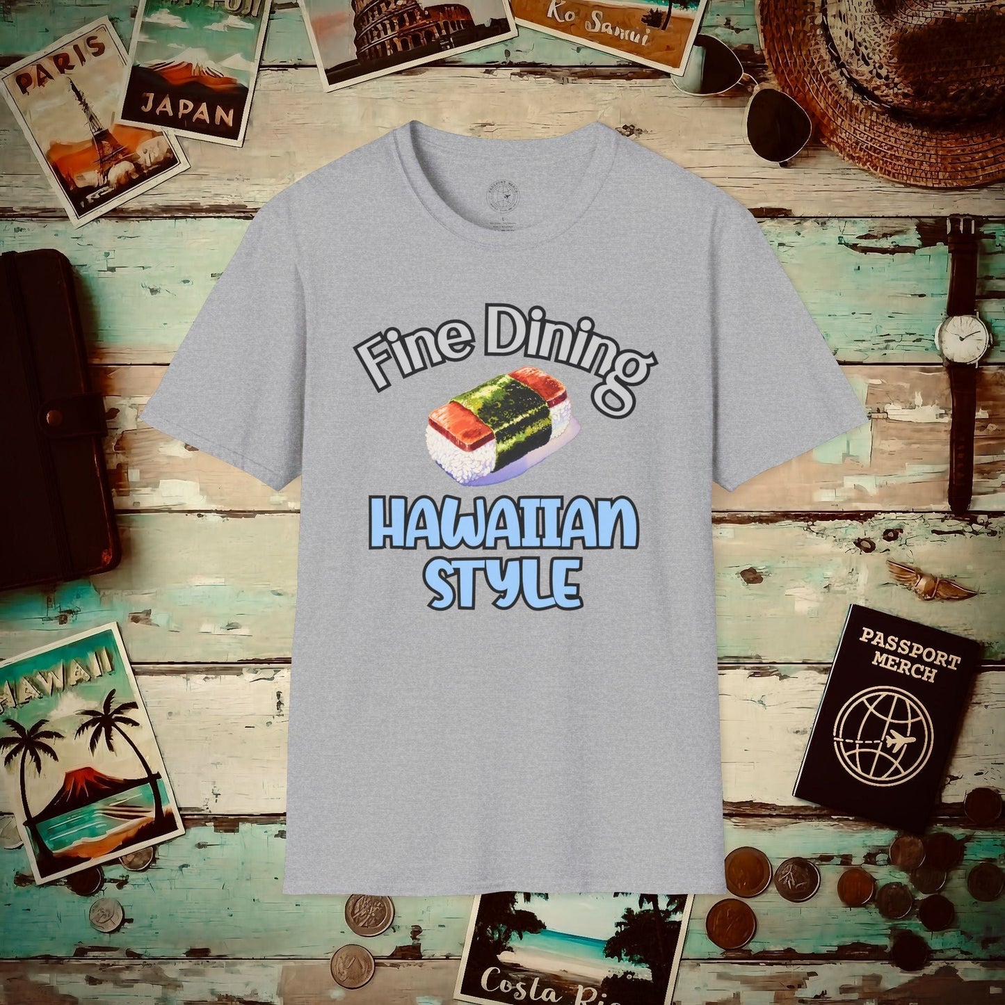 Musubi Fine Dining Hawaiian Style T-Shirt Sport Grey / S