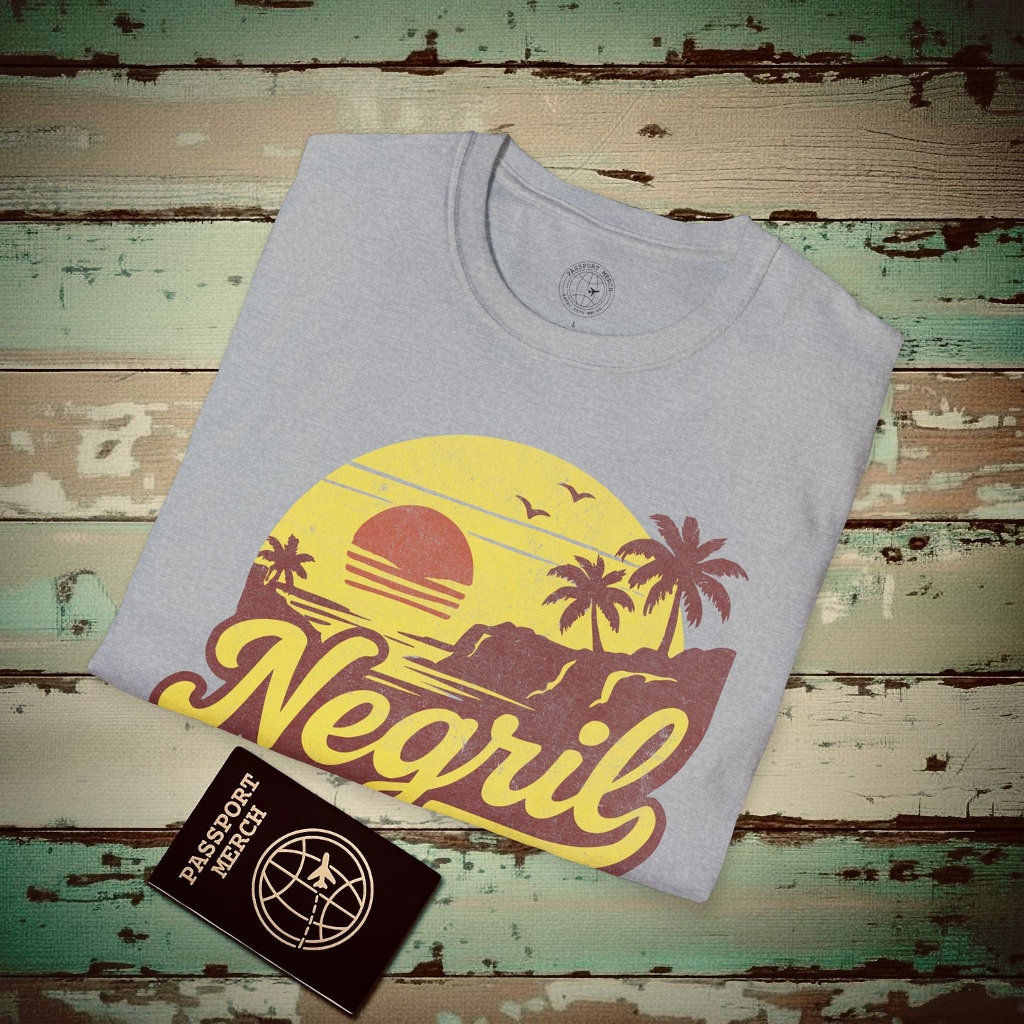 Negril, Jamaica - 80's Vintage T-Shirt Sport Grey / S