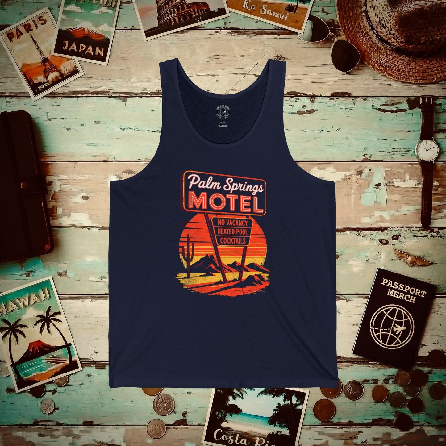 No Vacancy, Palm Springs, California Tank Top Navy / XS
