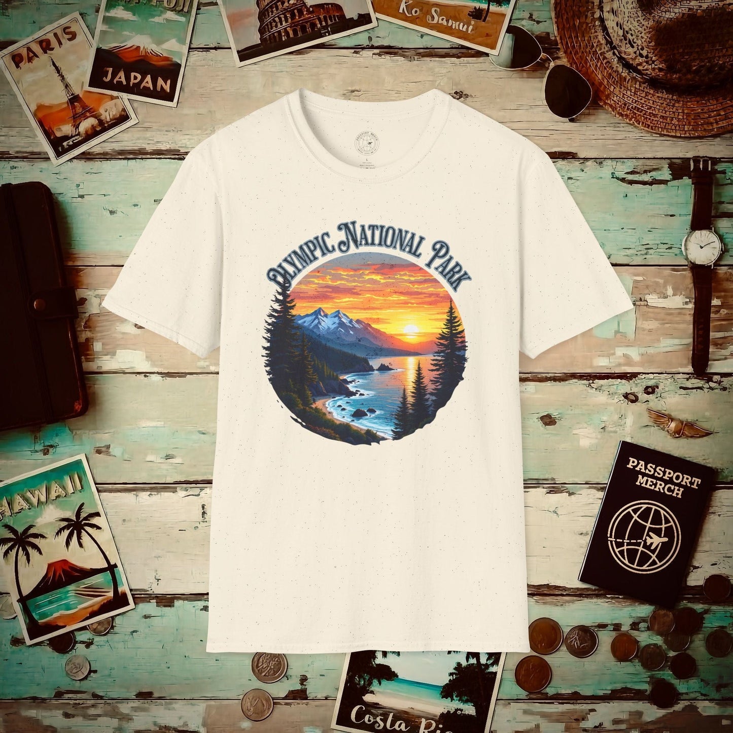Olympic National Park, Washington T-Shirt Natural / S