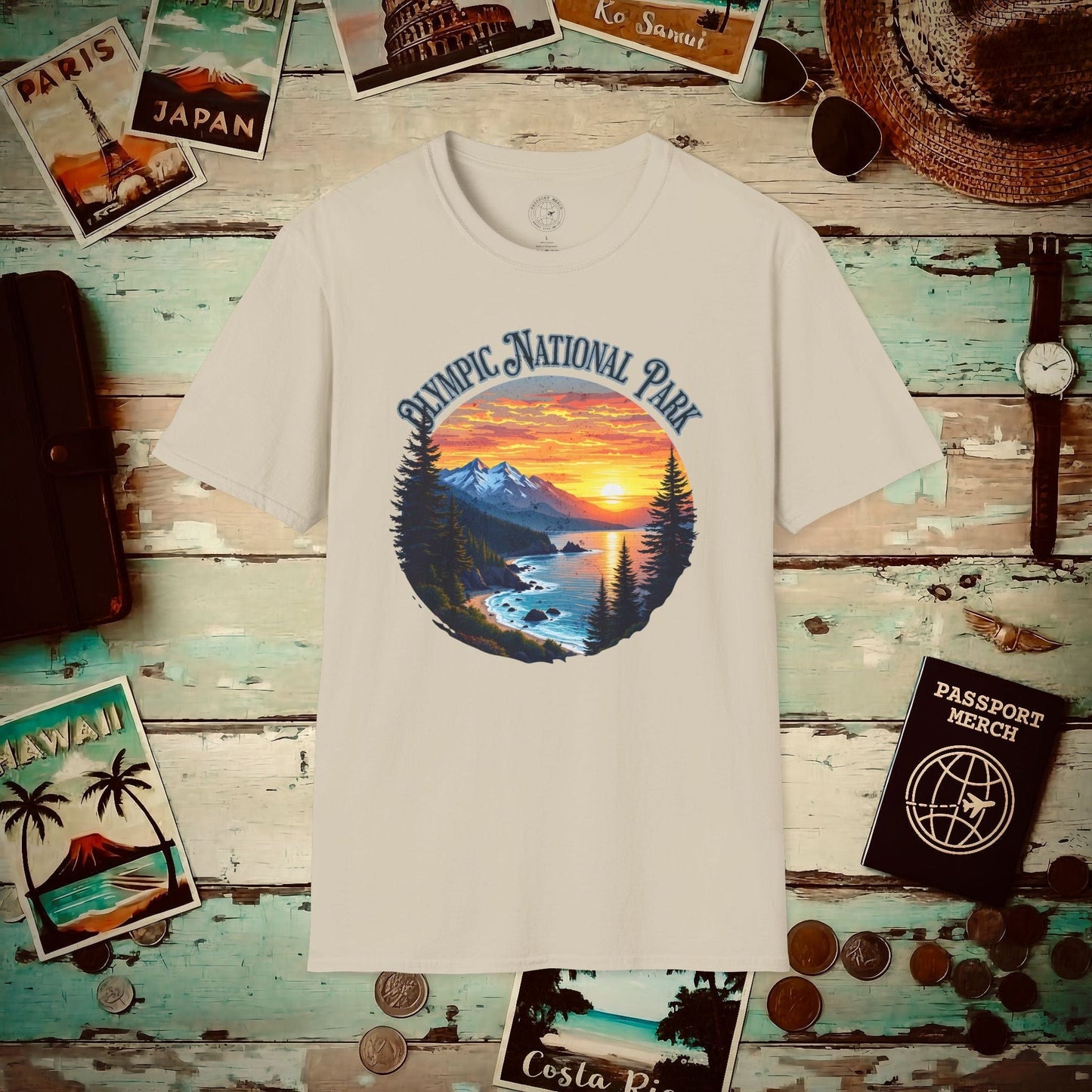 Olympic National Park, Washington T-Shirt Sand / S