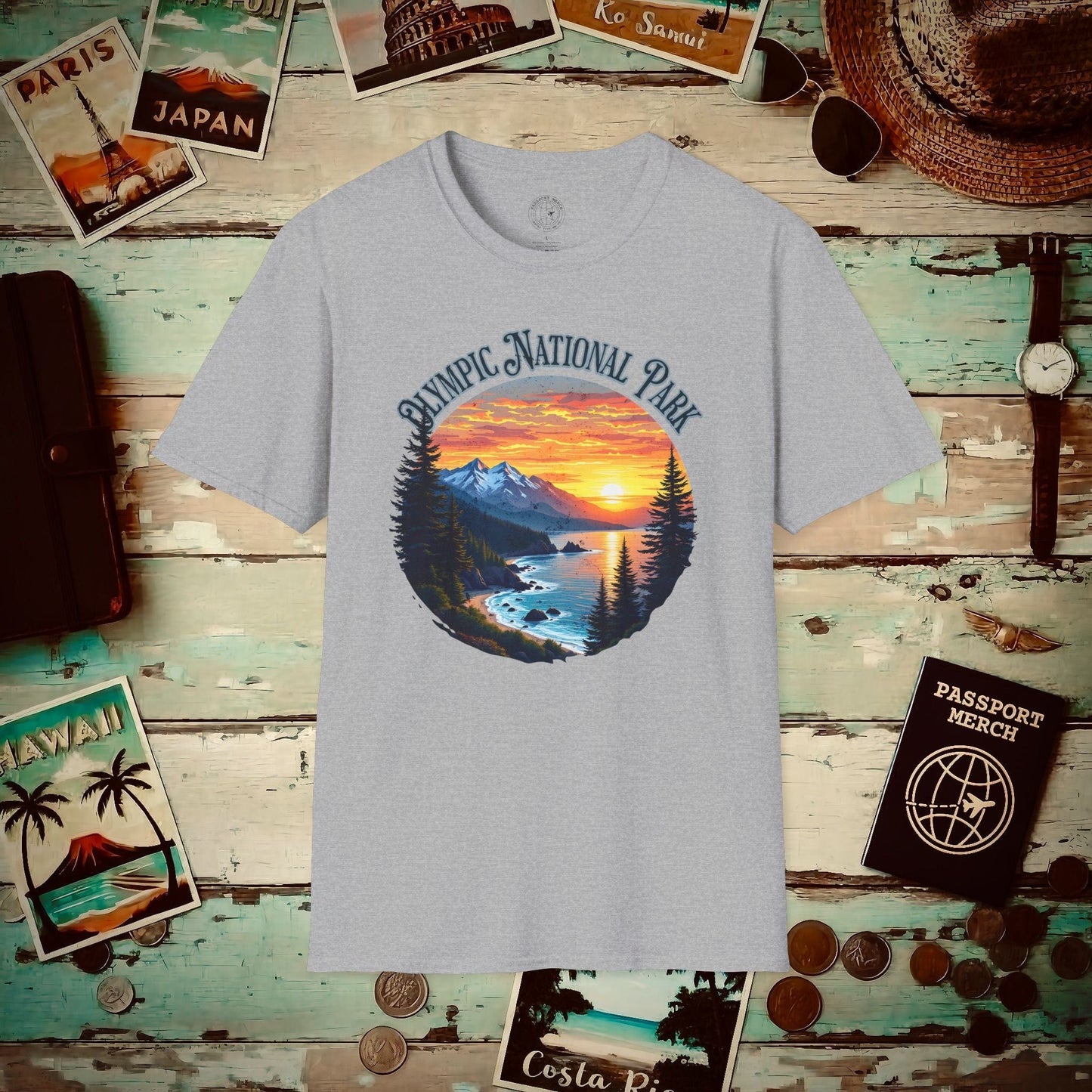 Olympic National Park, Washington T-Shirt Sport Grey / S
