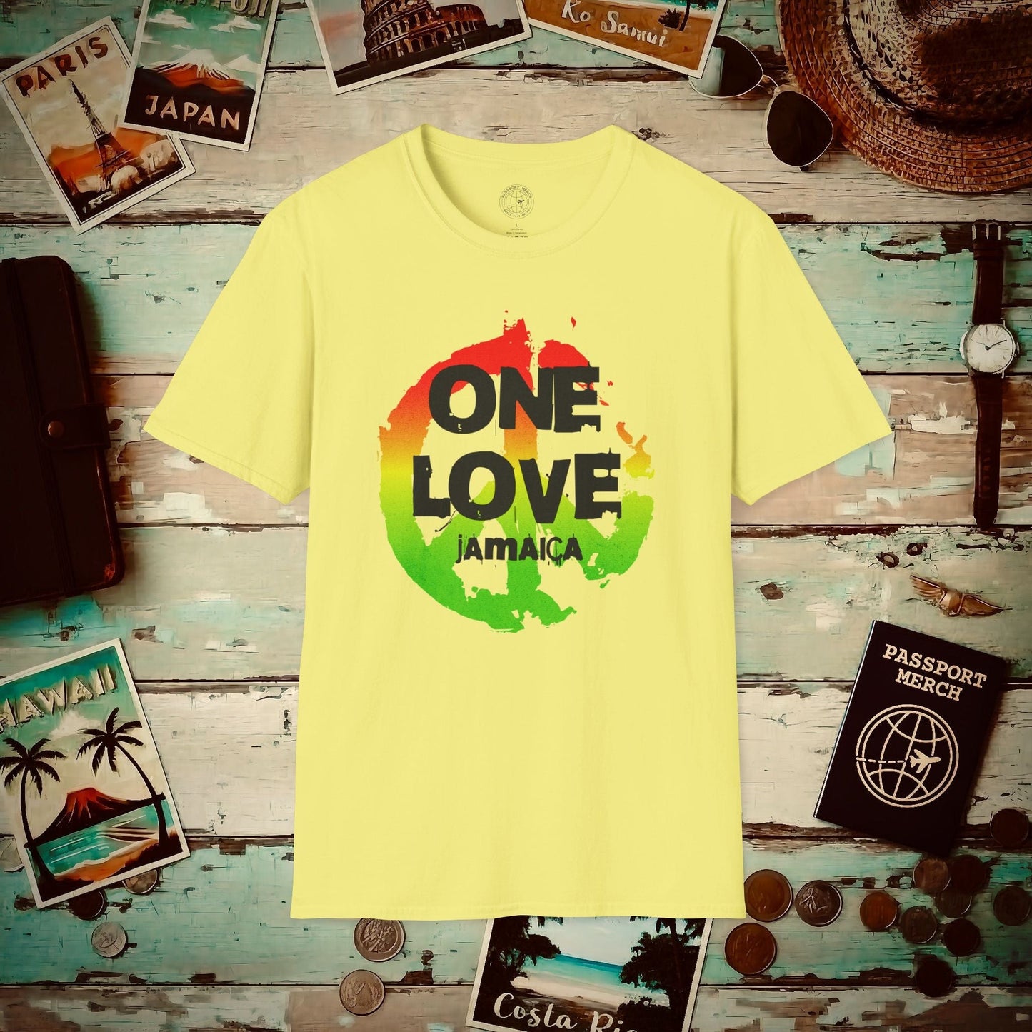 One Love, Jamaica T-Shirt Cornsilk / S