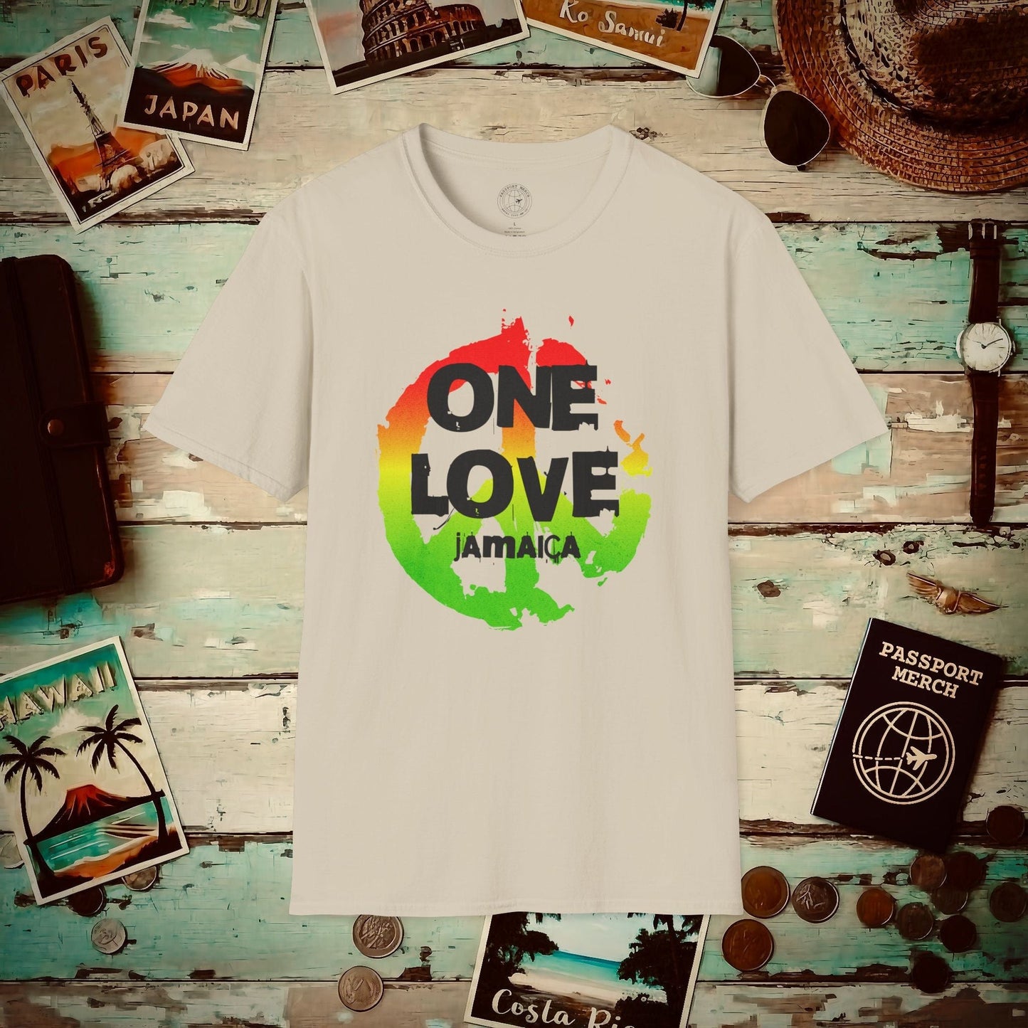 One Love, Jamaica T-Shirt Sand / S