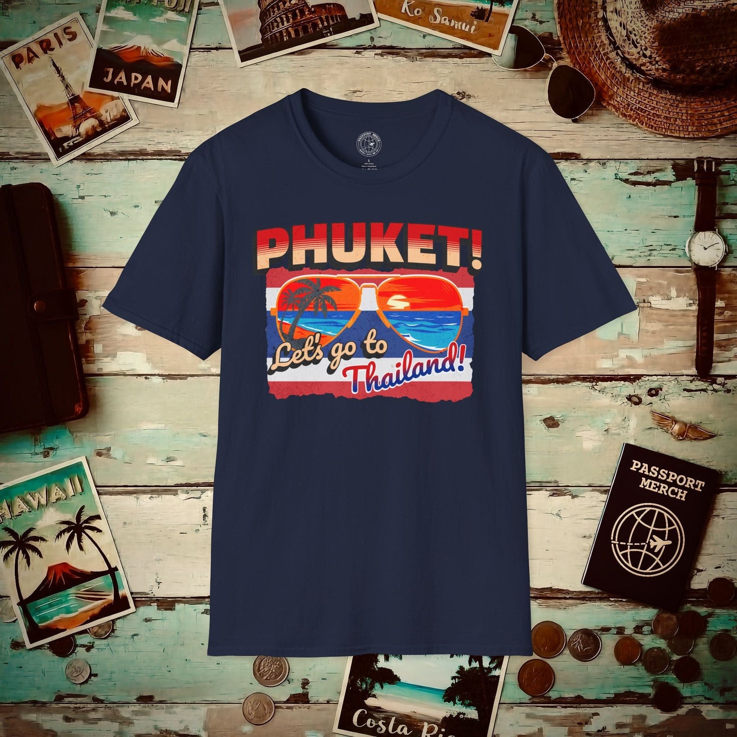 Phuket! Let's go to Thailand! T-Shirt Navy / S