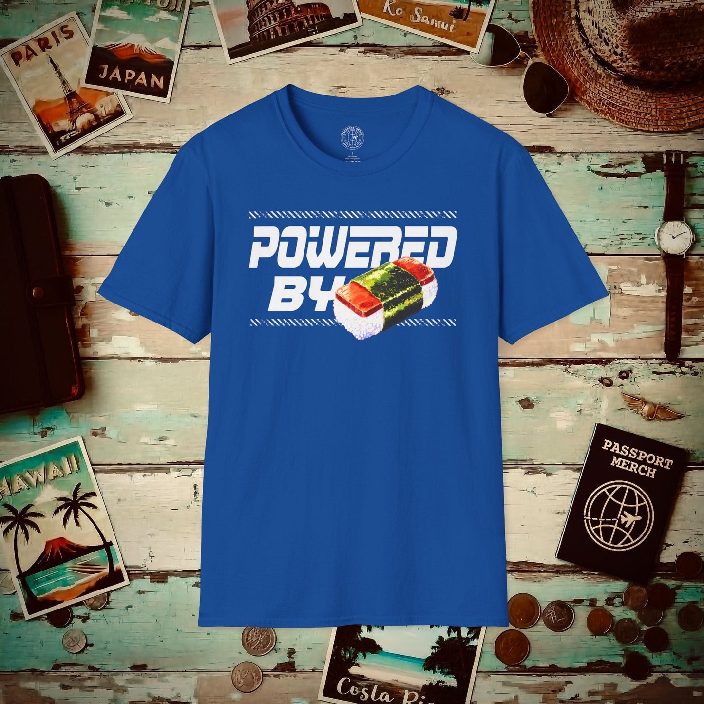 Powered By Musubi, Hawaii T-Shirt Royal / S