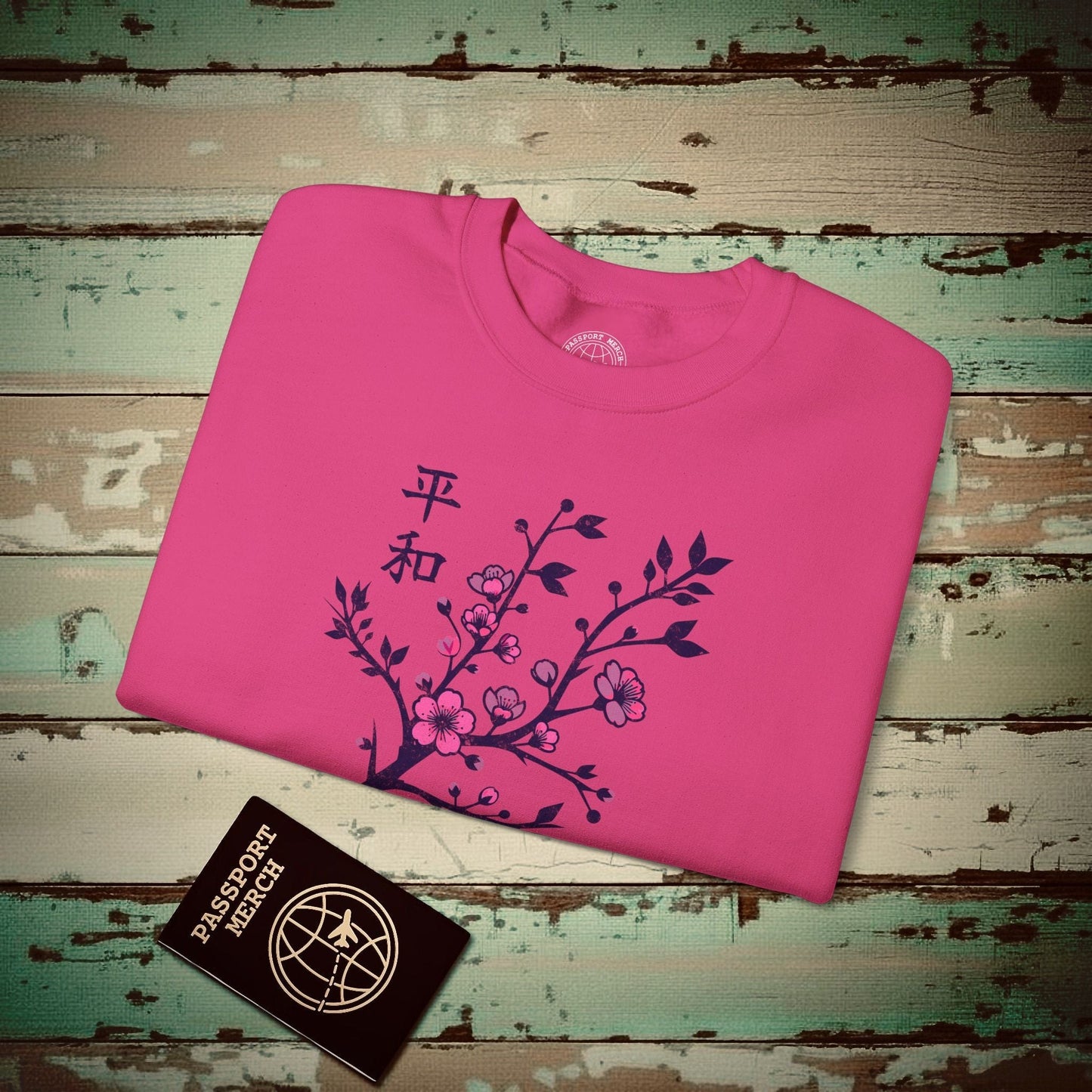 Sakura Serenity, Japan Crewneck Heliconia / S