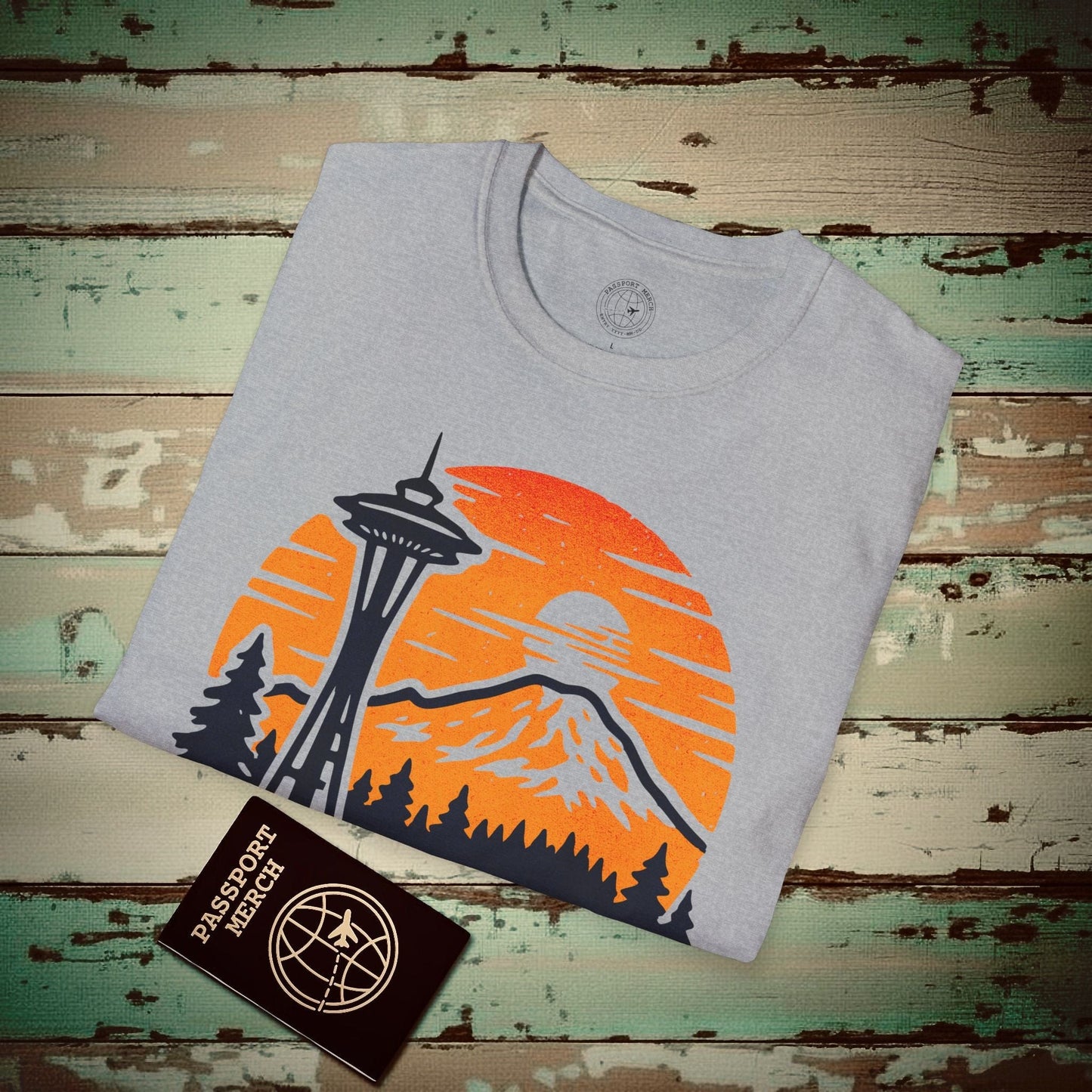 Seattle, Washington - 80's Vintage T-Shirt Sport Grey / S