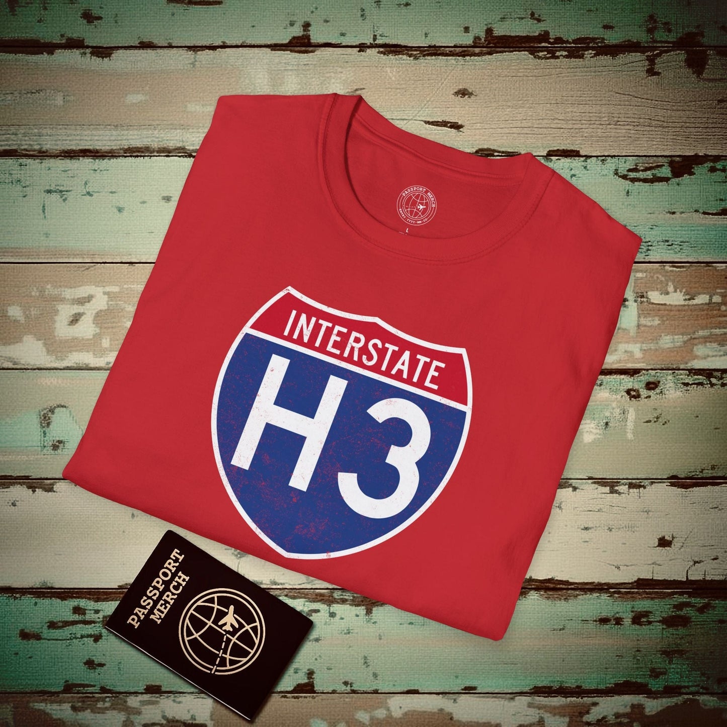 Signs of Wanderlust, Interstate H3, Hawaii T-Shirt Red / S