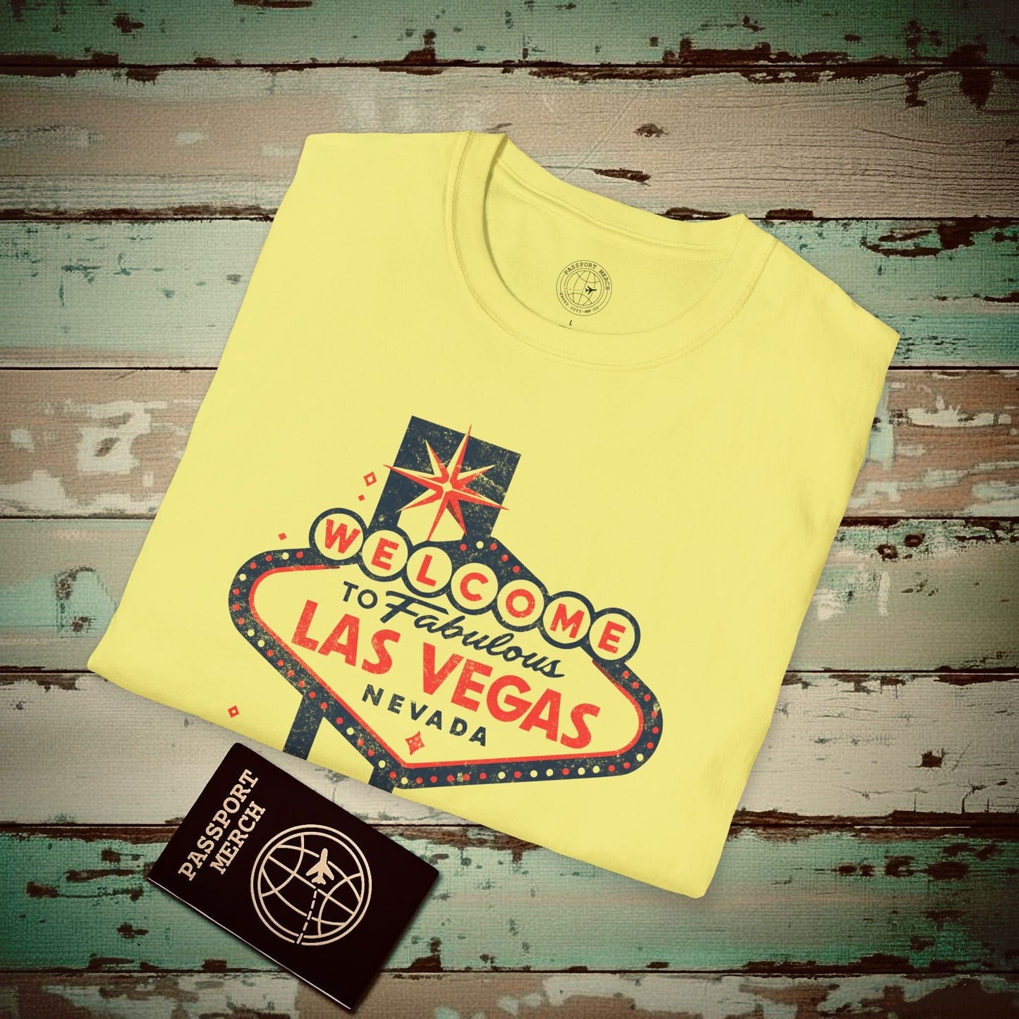 Signs of Wanderlust, Welcome to Las Vegas, Nevada T-Shirt Cornsilk / S