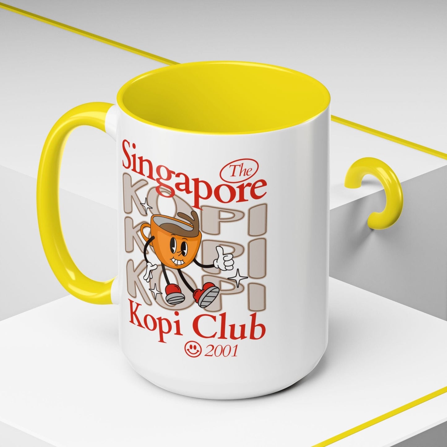 Singapore Kopi Club 15oz Mug Yellow / 15oz