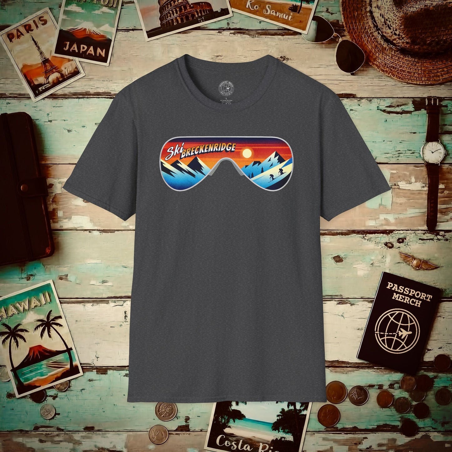Ski Breckenridge Colorado T-Shirt Dark Heather / S