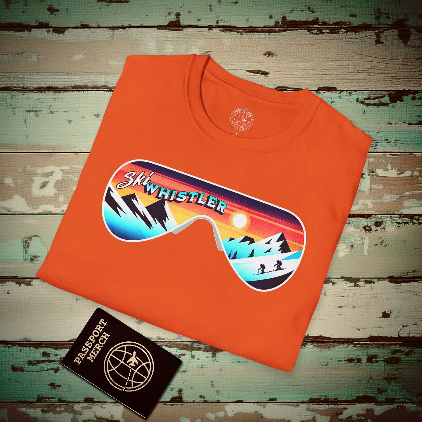 Ski Whistler Canada T-Shirt Orange / S