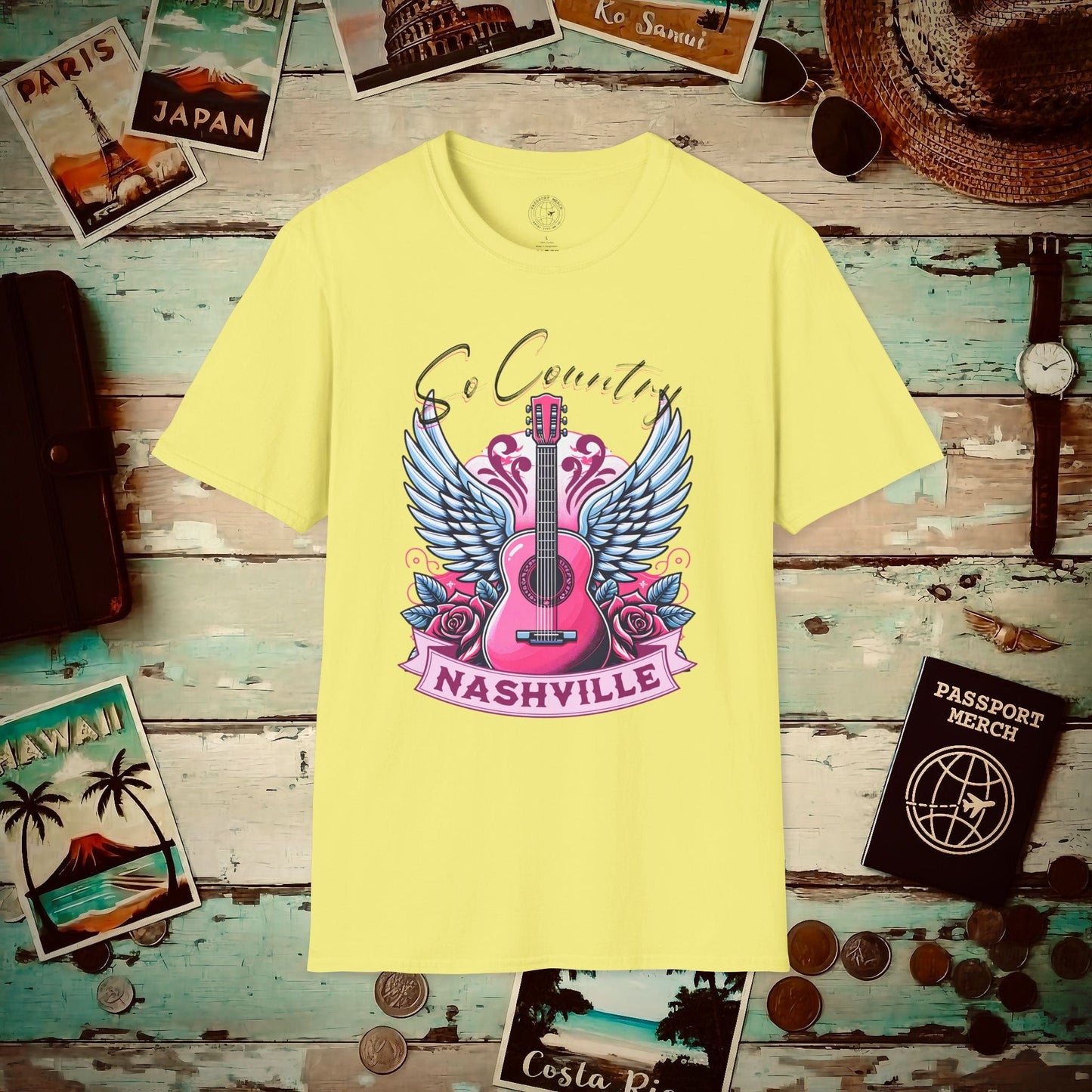 So Country, Nashville Tennessee T-Shirt Cornsilk / S