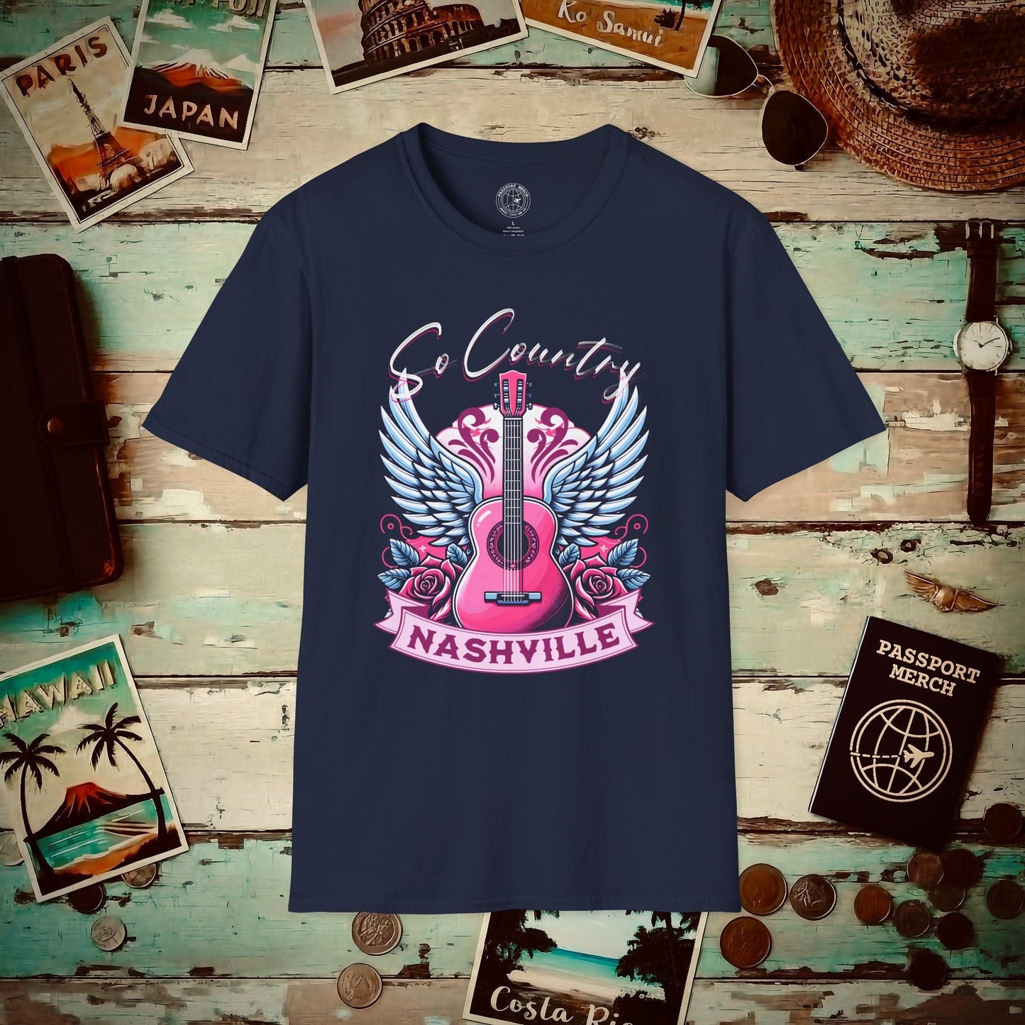 So Country, Nashville Tennessee T-Shirt Navy / S