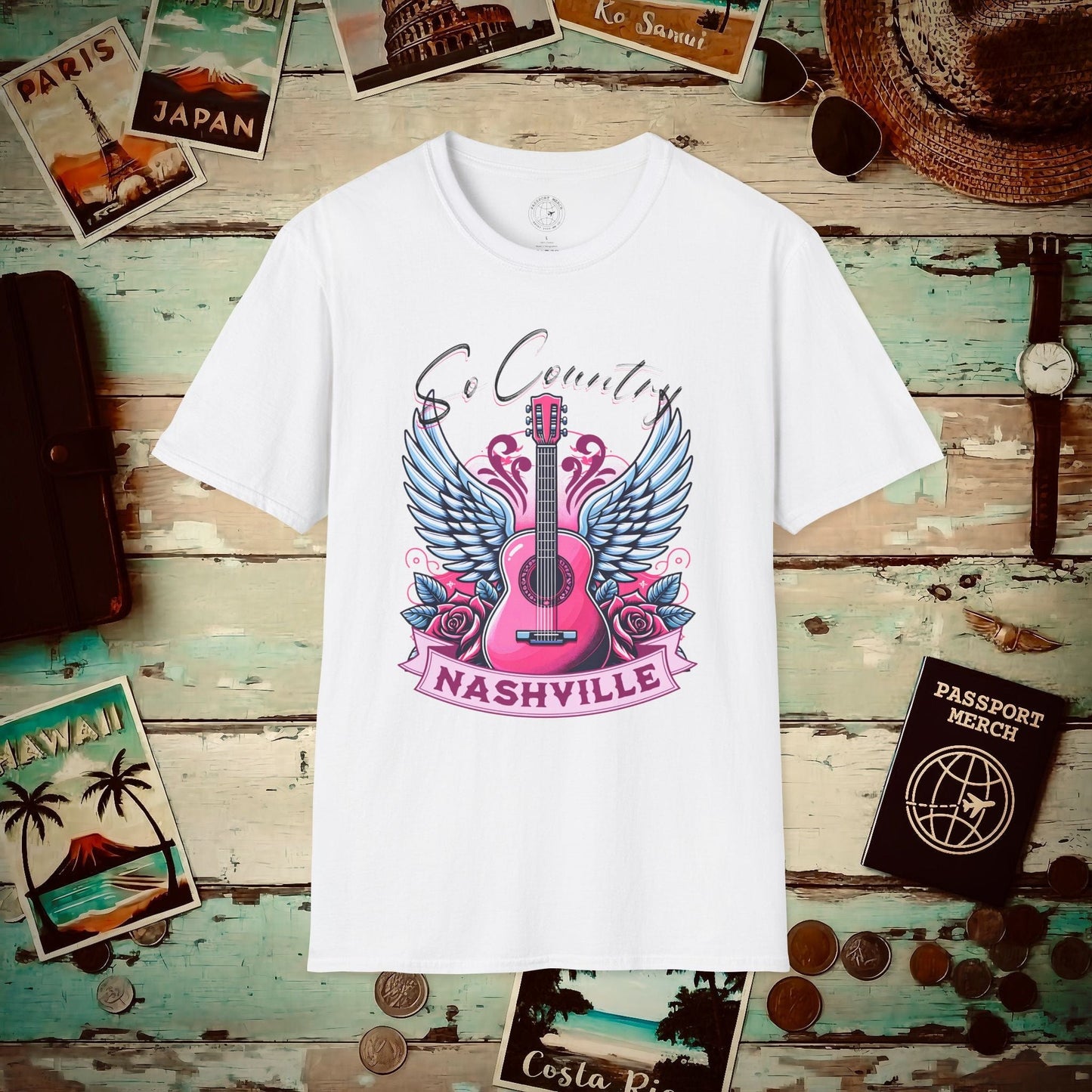 So Country, Nashville Tennessee T-Shirt White / S