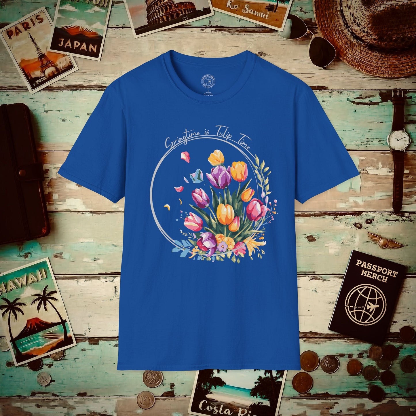 Springtime is Tulip Time in Holland T-Shirt Royal / S