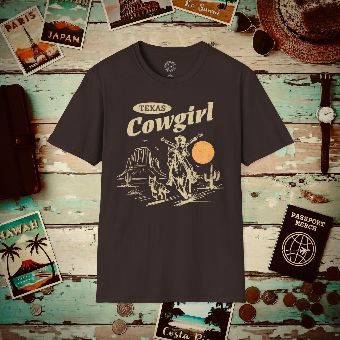 Texas Cowgirl T-Shirt Dark Chocolate / S