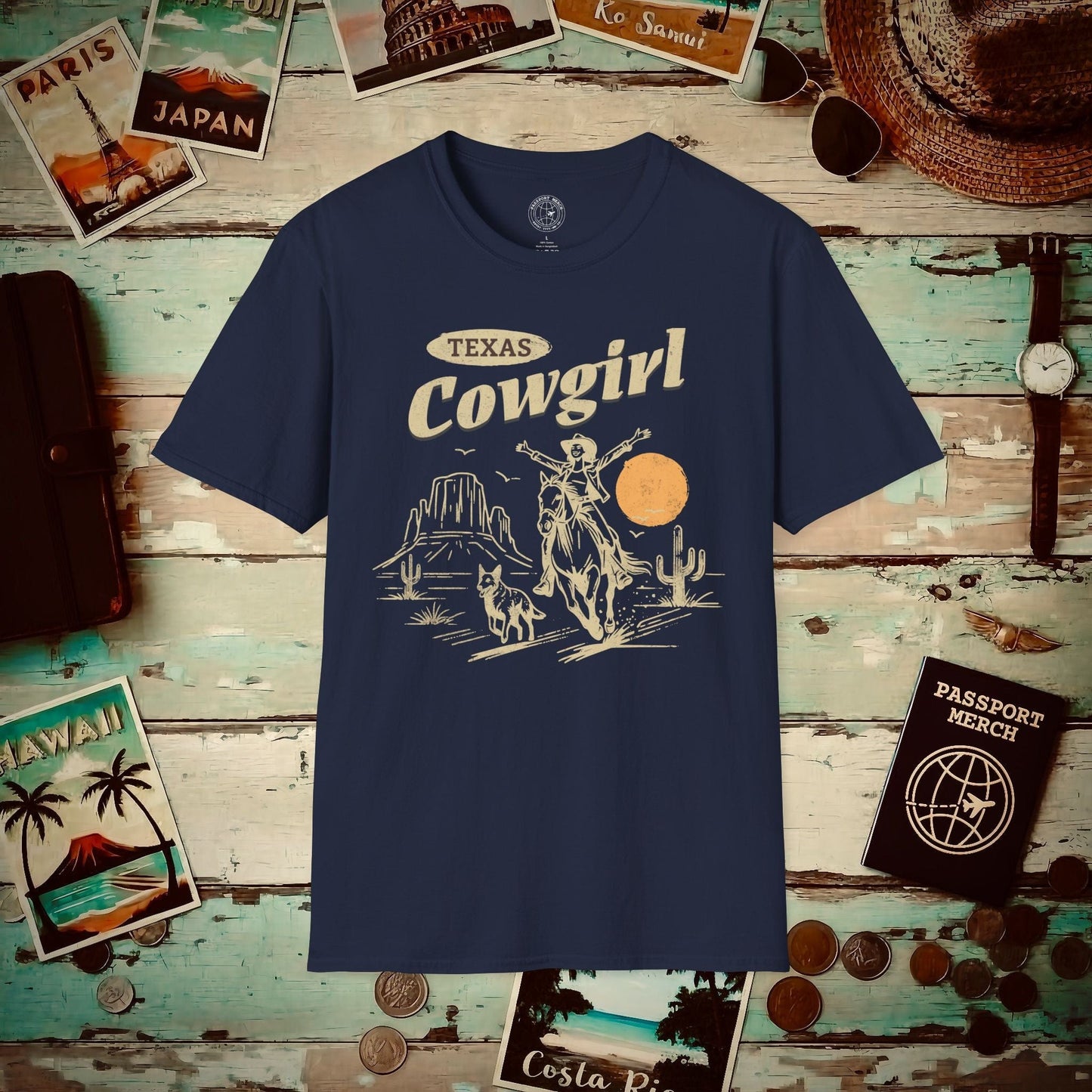 Texas Cowgirl T-Shirt Navy / S