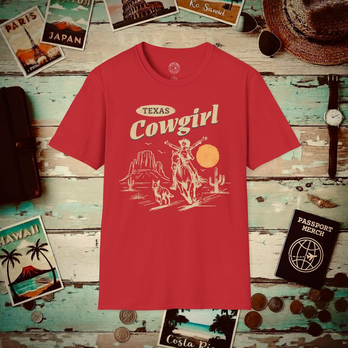 Texas Cowgirl T-Shirt Red / S