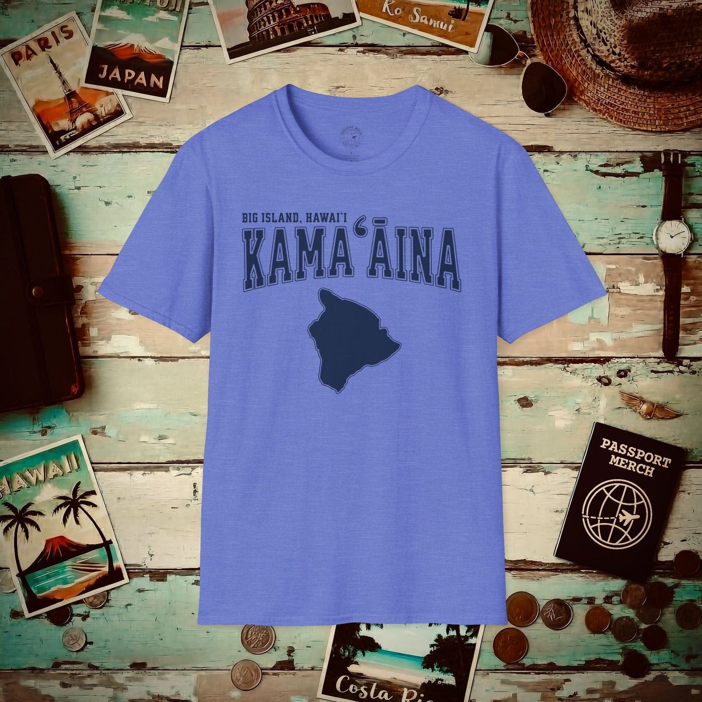 University (Kamaaina Edition), Big Island, Hawaii T-Shirt Heather Royal / S
