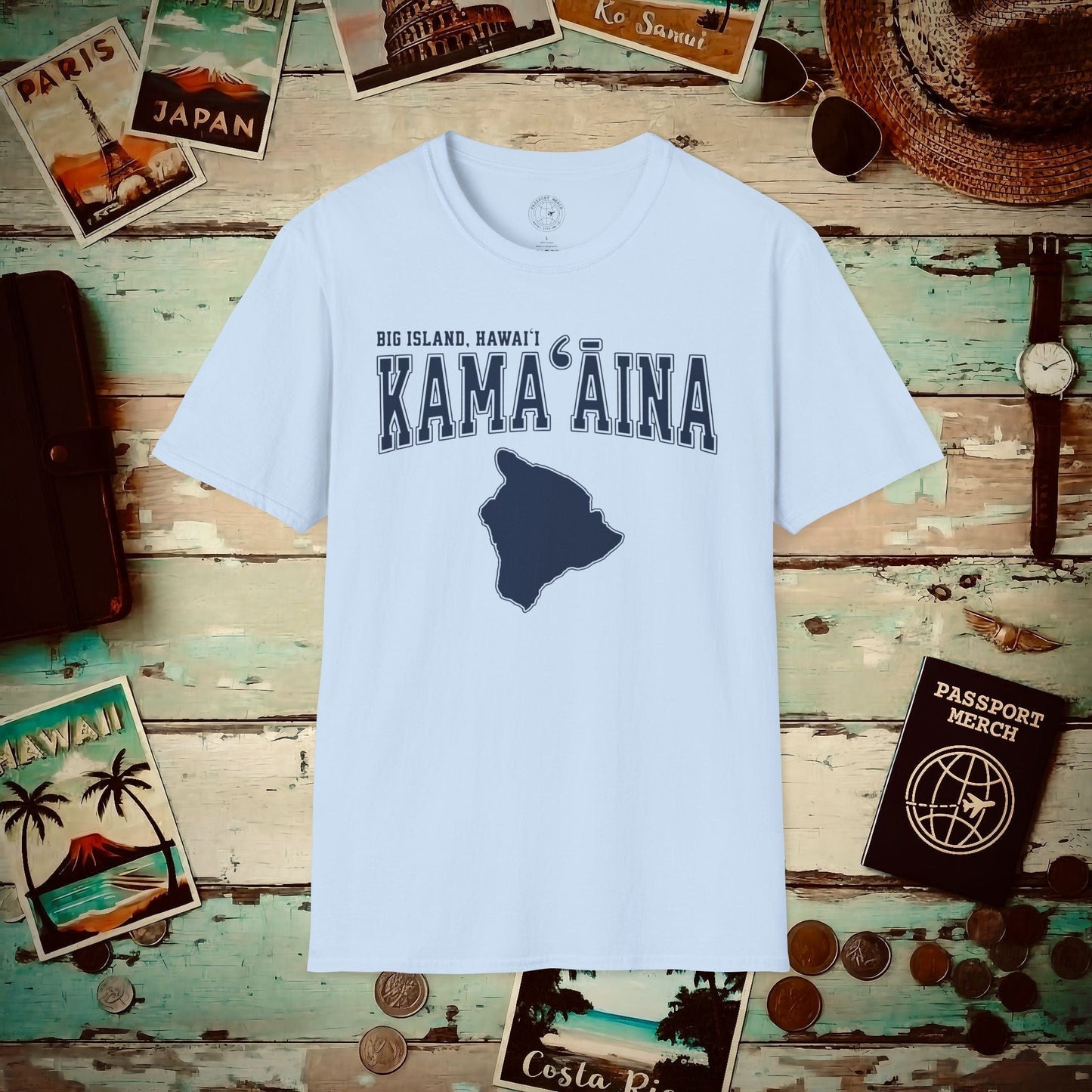 University (Kamaaina Edition), Big Island, Hawaii T-Shirt Light Blue / S
