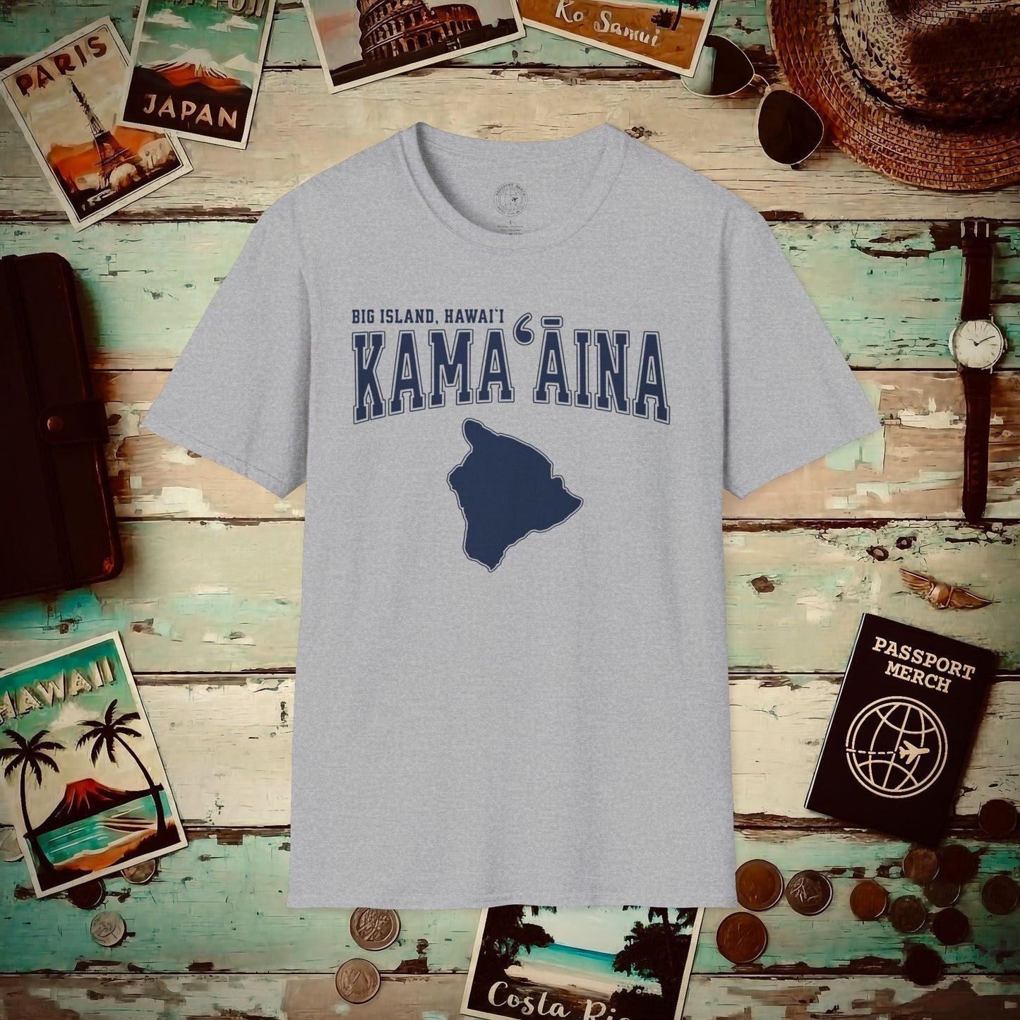University (Kamaaina Edition), Big Island, Hawaii T-Shirt Sport Grey / S