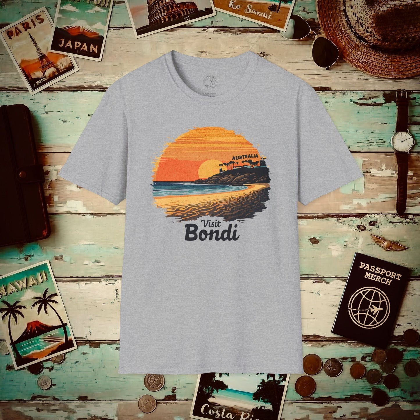 Visit Bondi Beach, Australia T-Shirt Sport Grey / S
