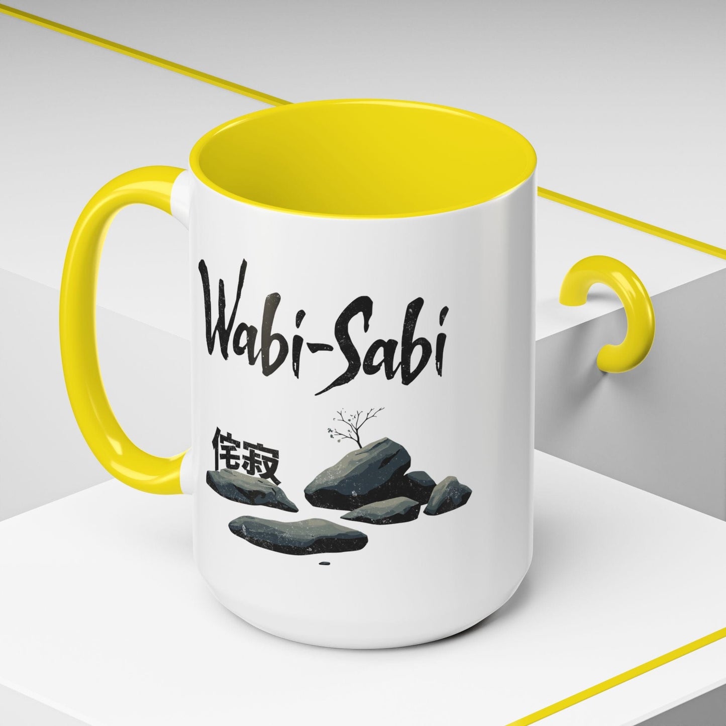 Wabi-Sabi, Japan 15oz Mug Yellow / 15oz