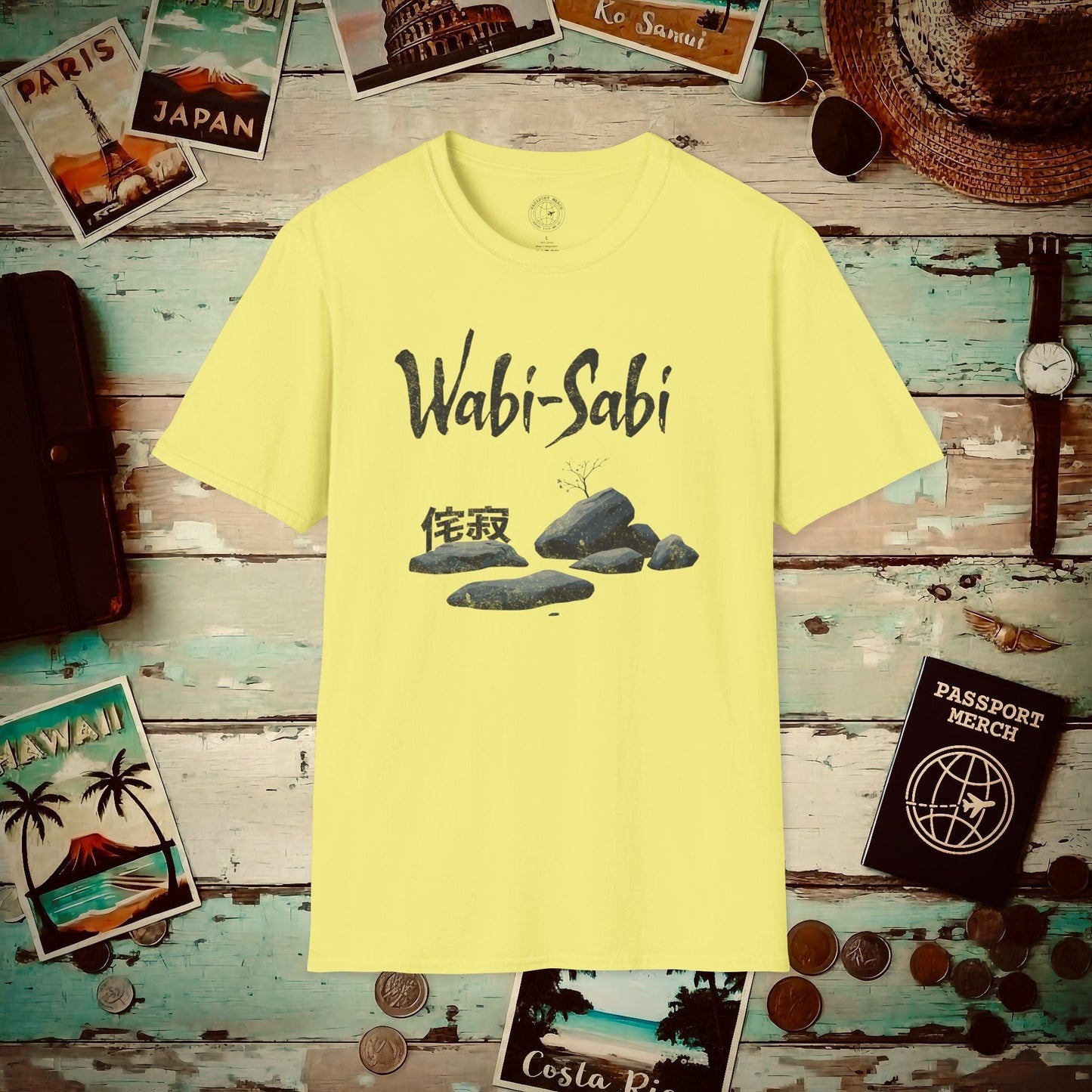Wabi-Sabi, Japan T-Shirt Cornsilk / S