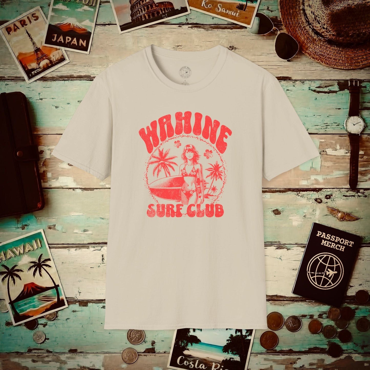 Wahine Surf Club, Hawaii T-Shirt Sand / S