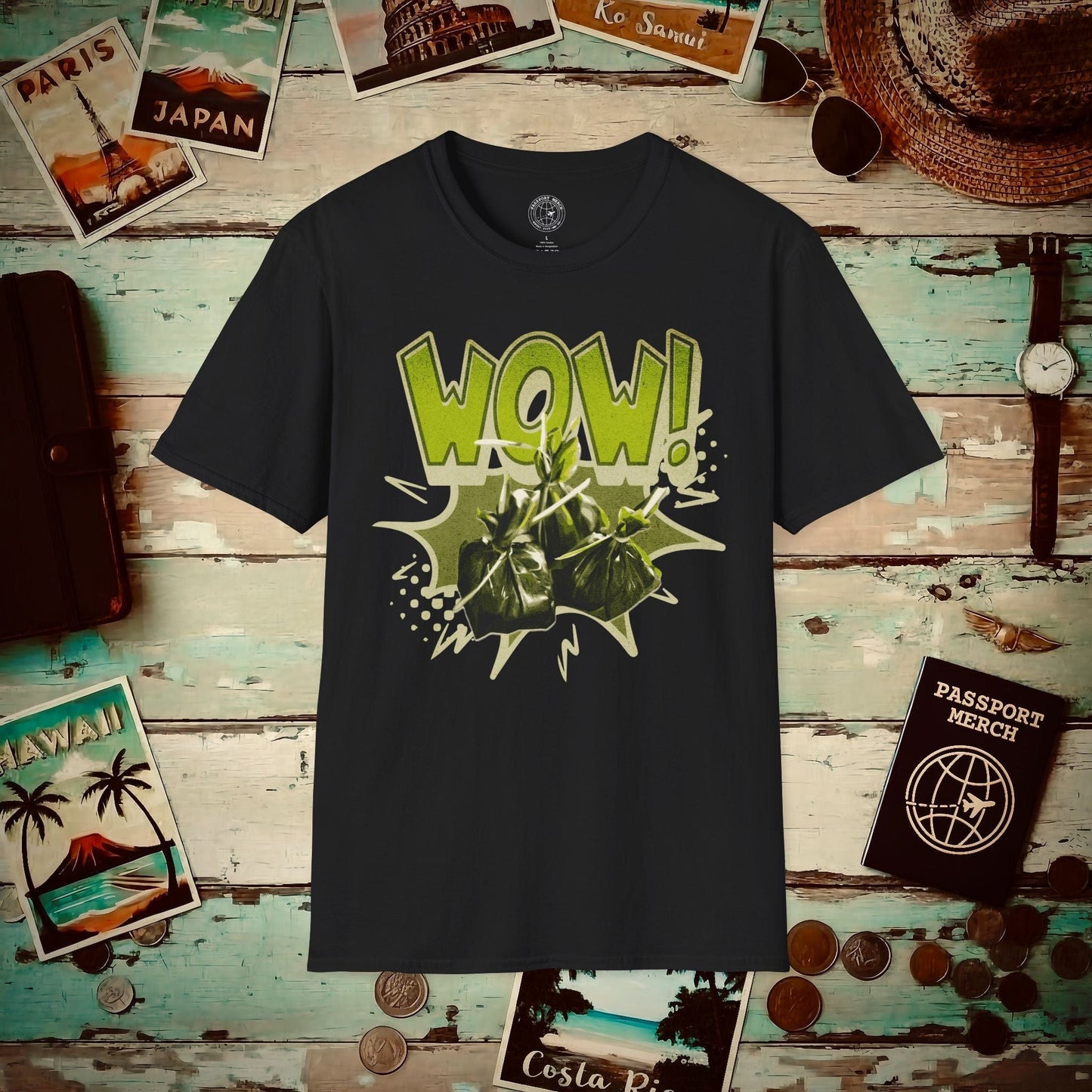 Wow Lau Lau, Hawaii T-Shirt Black / S