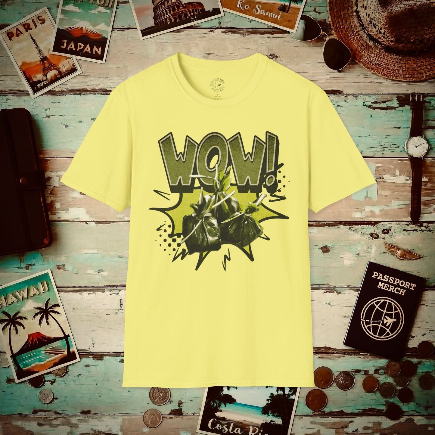 Wow Lau Lau, Hawaii T-Shirt Cornsilk / S