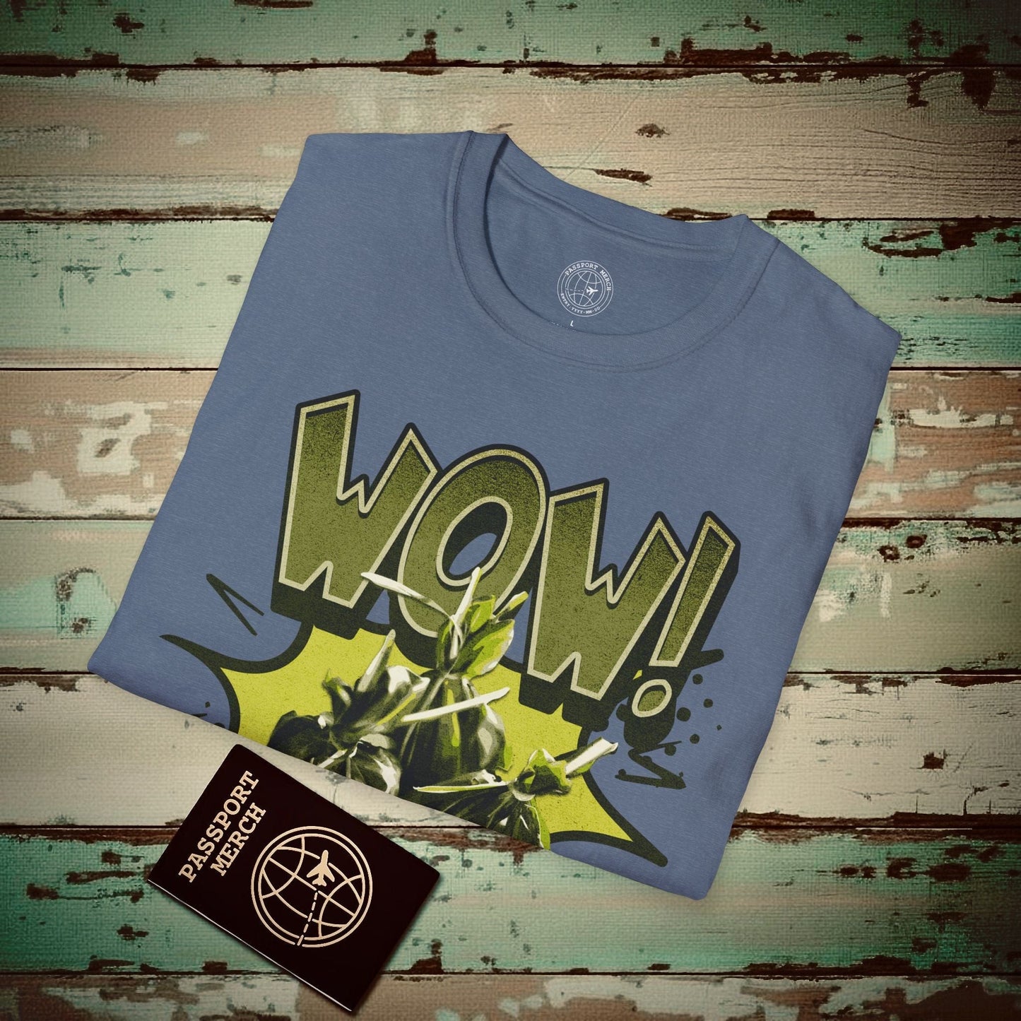 Wow Lau Lau, Hawaii T-Shirt Heather Indigo / S