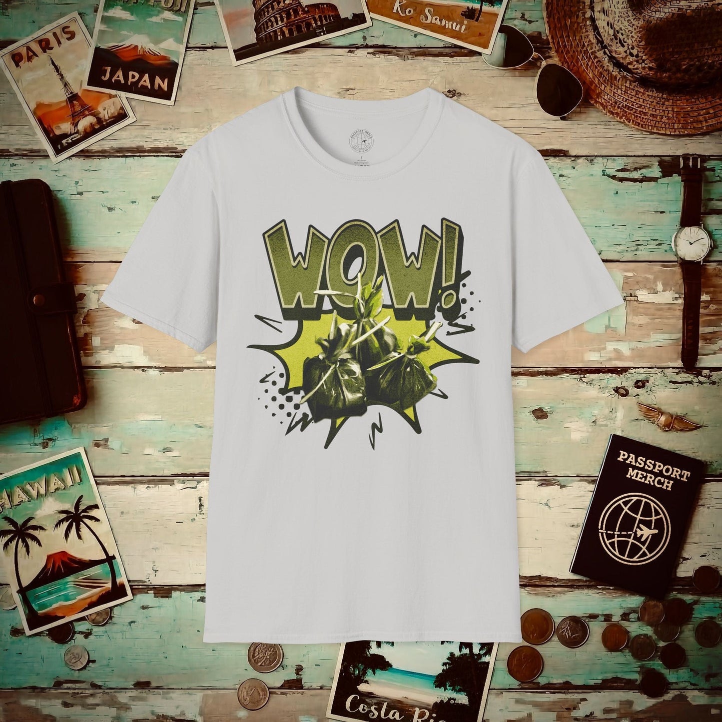 Wow Lau Lau, Hawaii T-Shirt Ice Grey / S