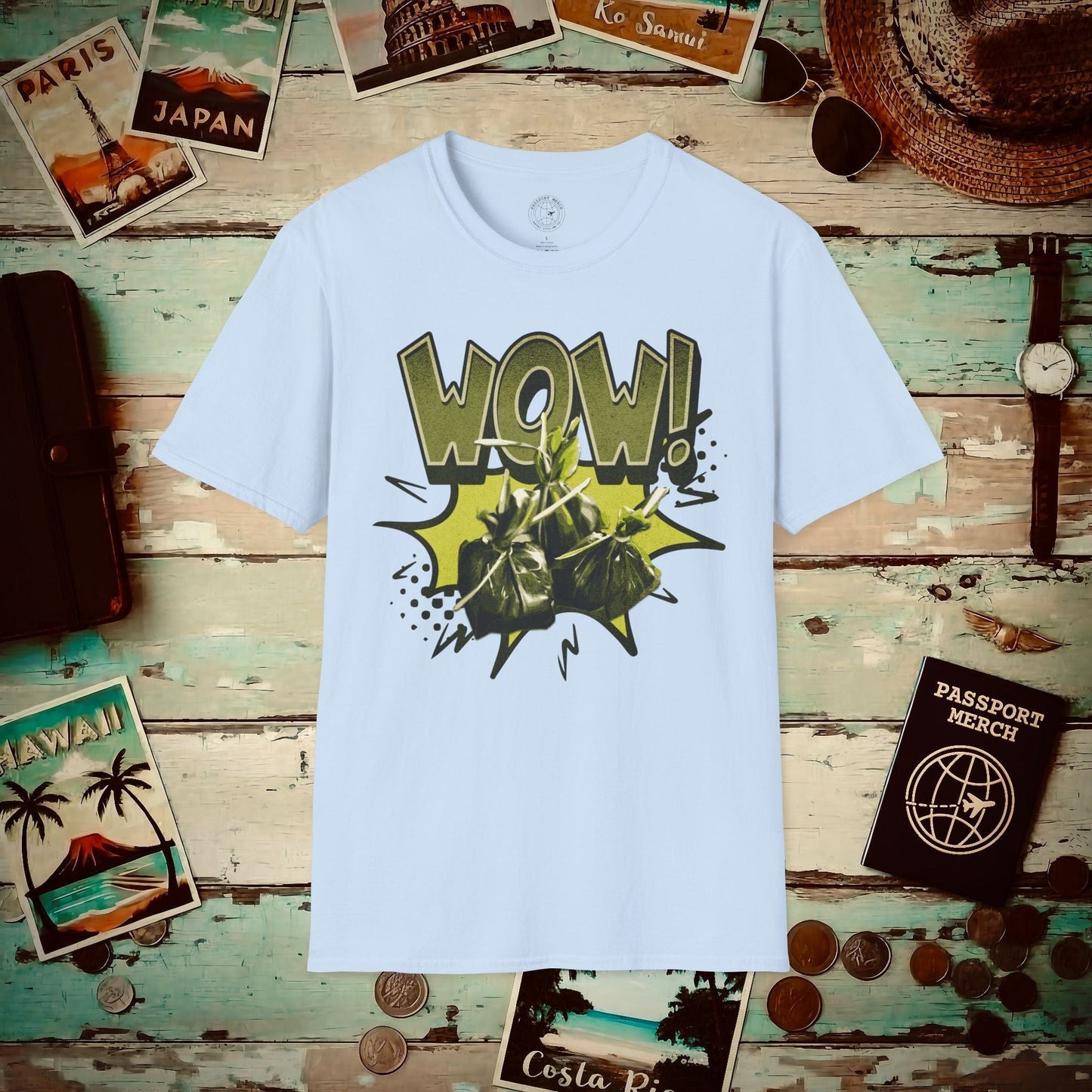 Wow Lau Lau, Hawaii T-Shirt Light Blue / S